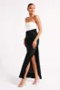 Miranda Contrast Maxi Dress - Black/White sold by Meshki