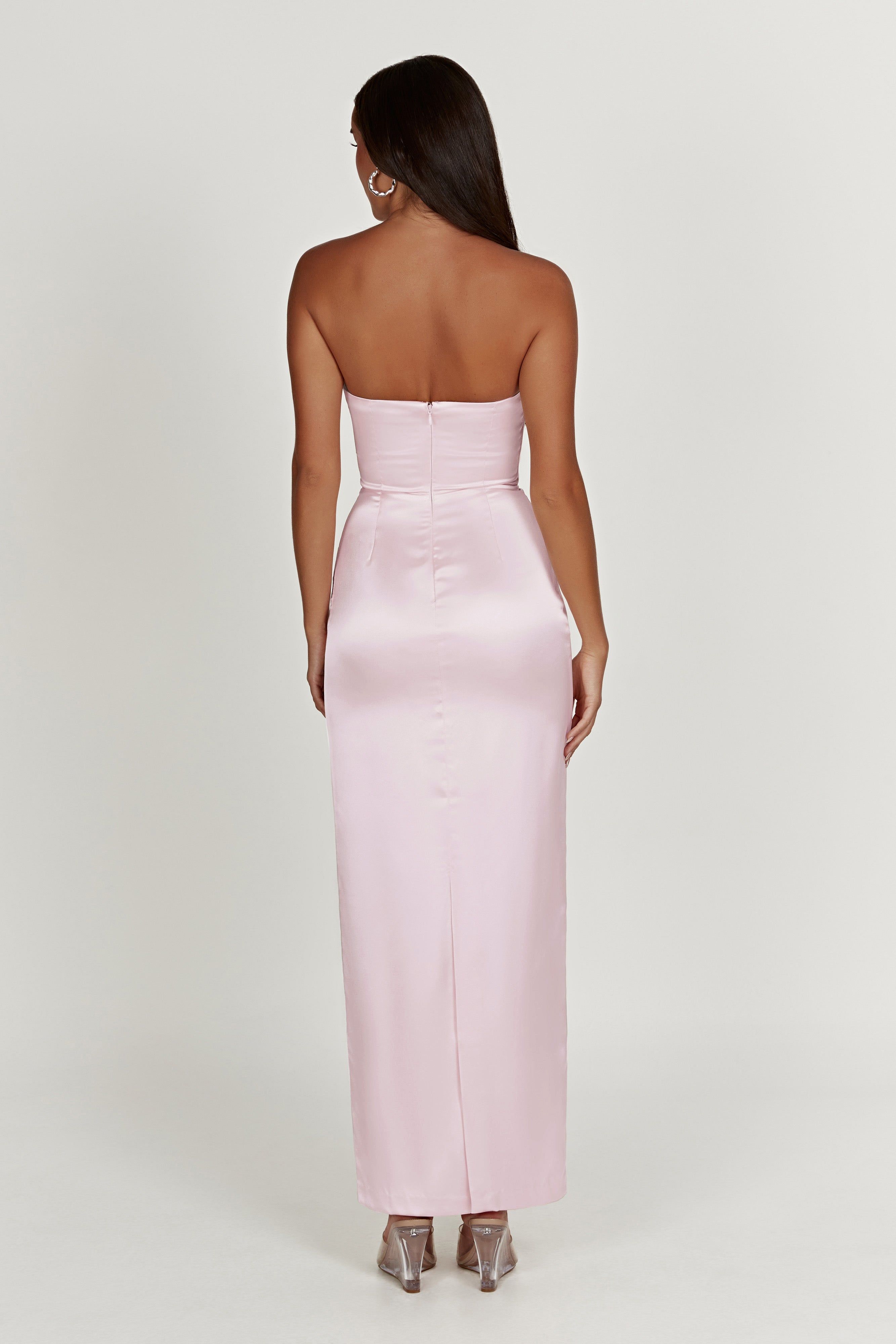 Alanis Strapless Maxi Dress - Crystal Rose sold by Meshki product image thumbnail 4