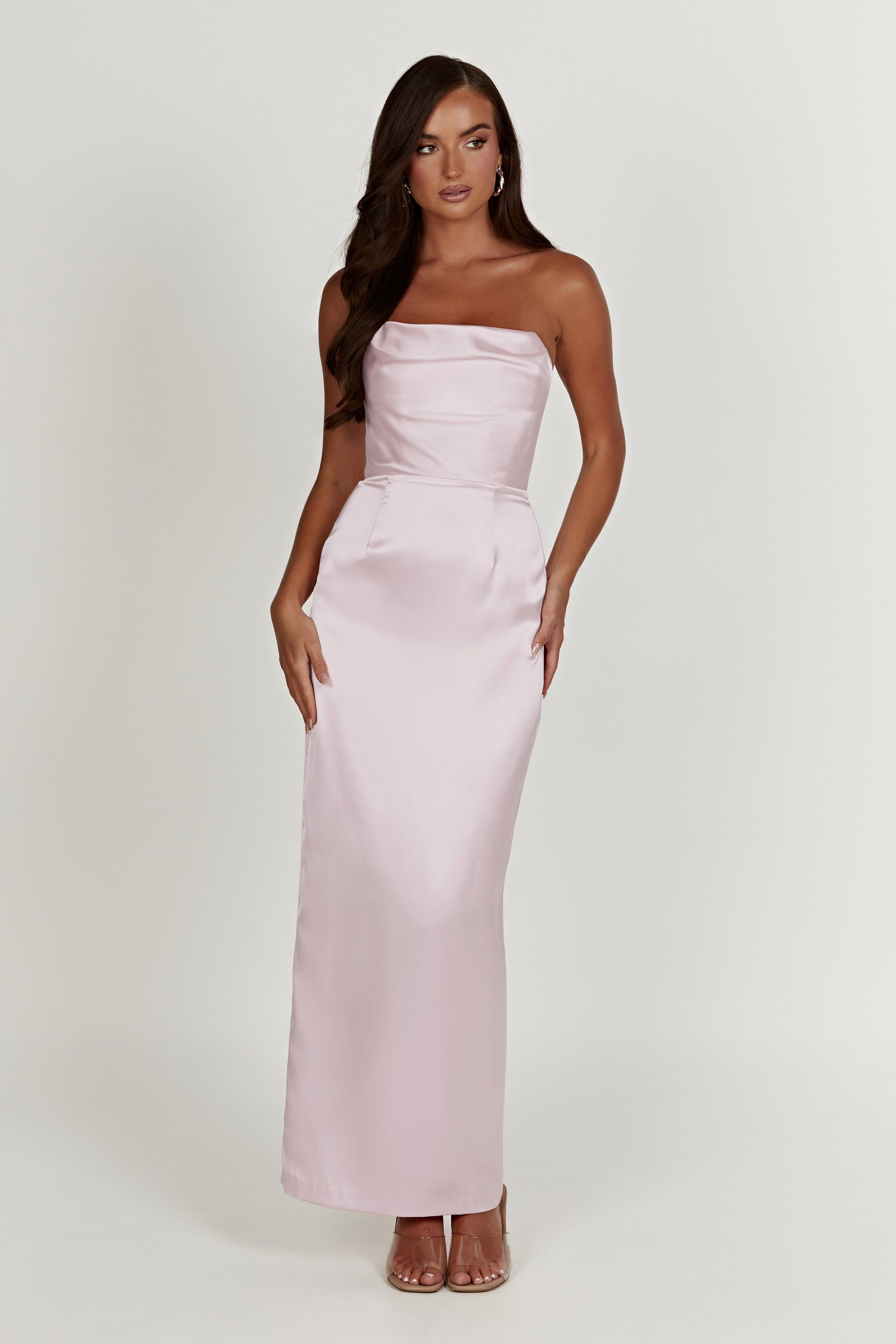 Alanis Strapless Maxi Dress - Crystal Rose sold by Meshki product image thumbnail 3