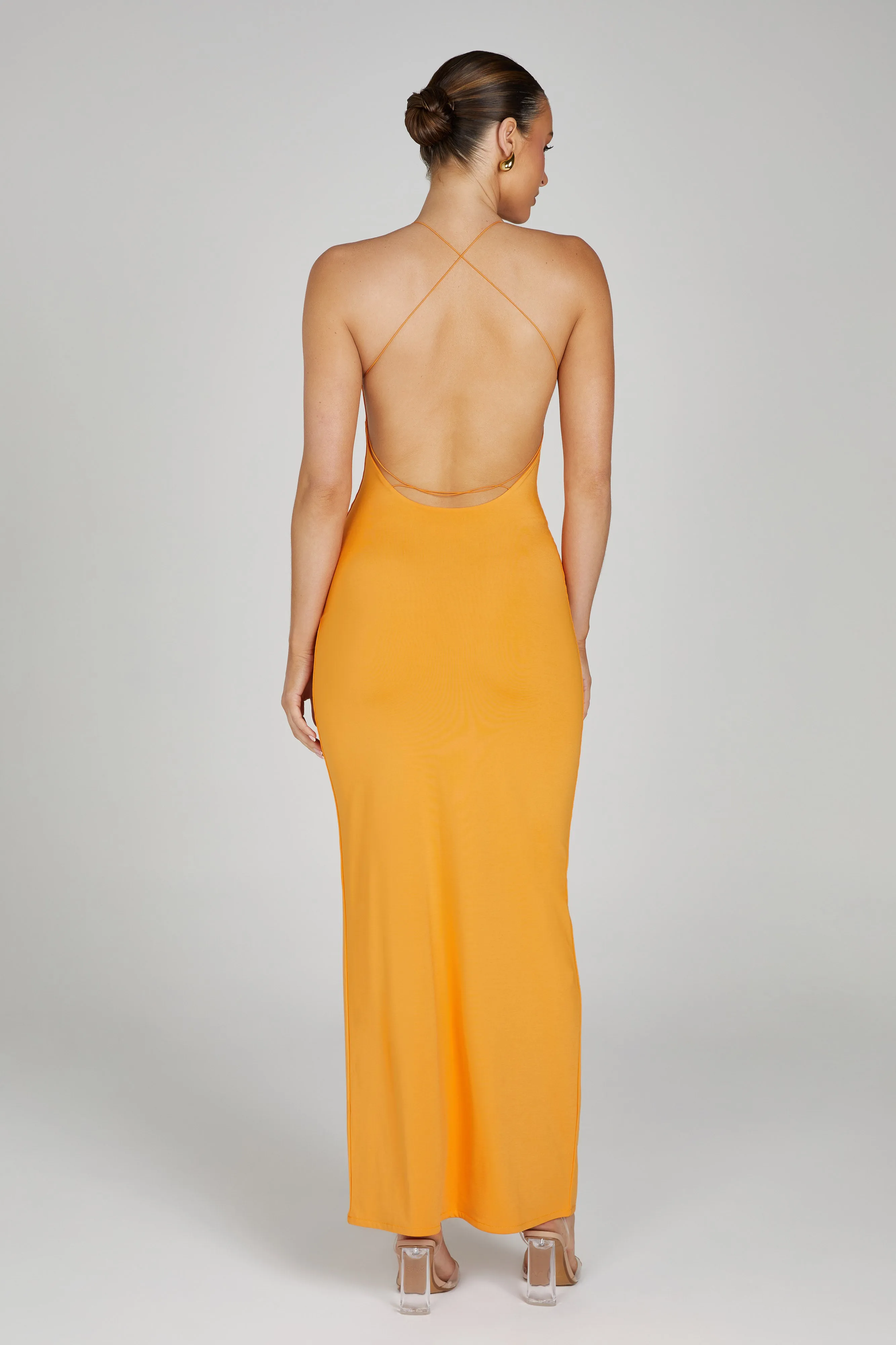 Sinead Twist Maxi Dress - Orange sold by Meshki product image thumbnail 2