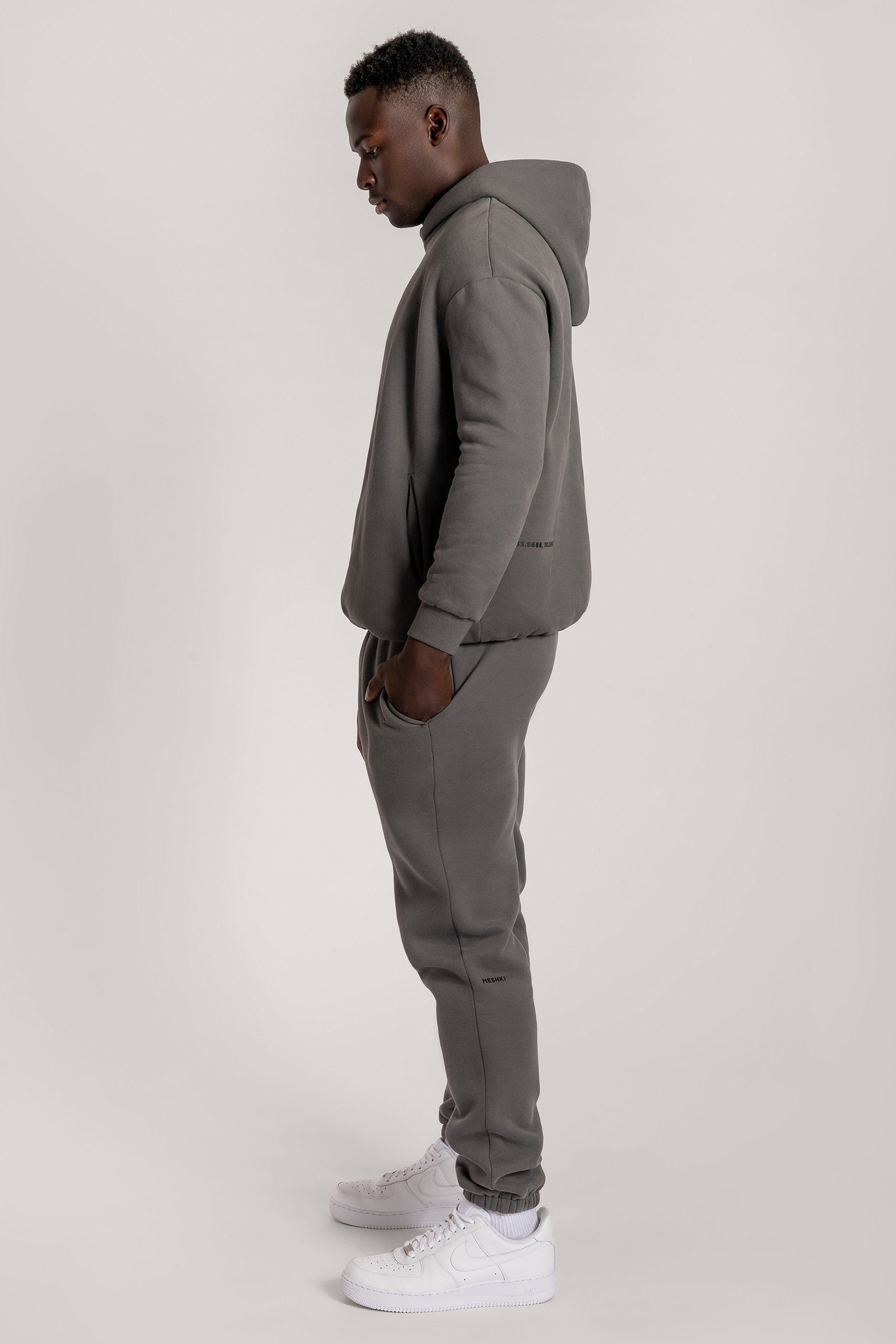 Bay Unisex Oversized Cosy Hoodie - Charcoal sold by Meshki product image thumbnail 16