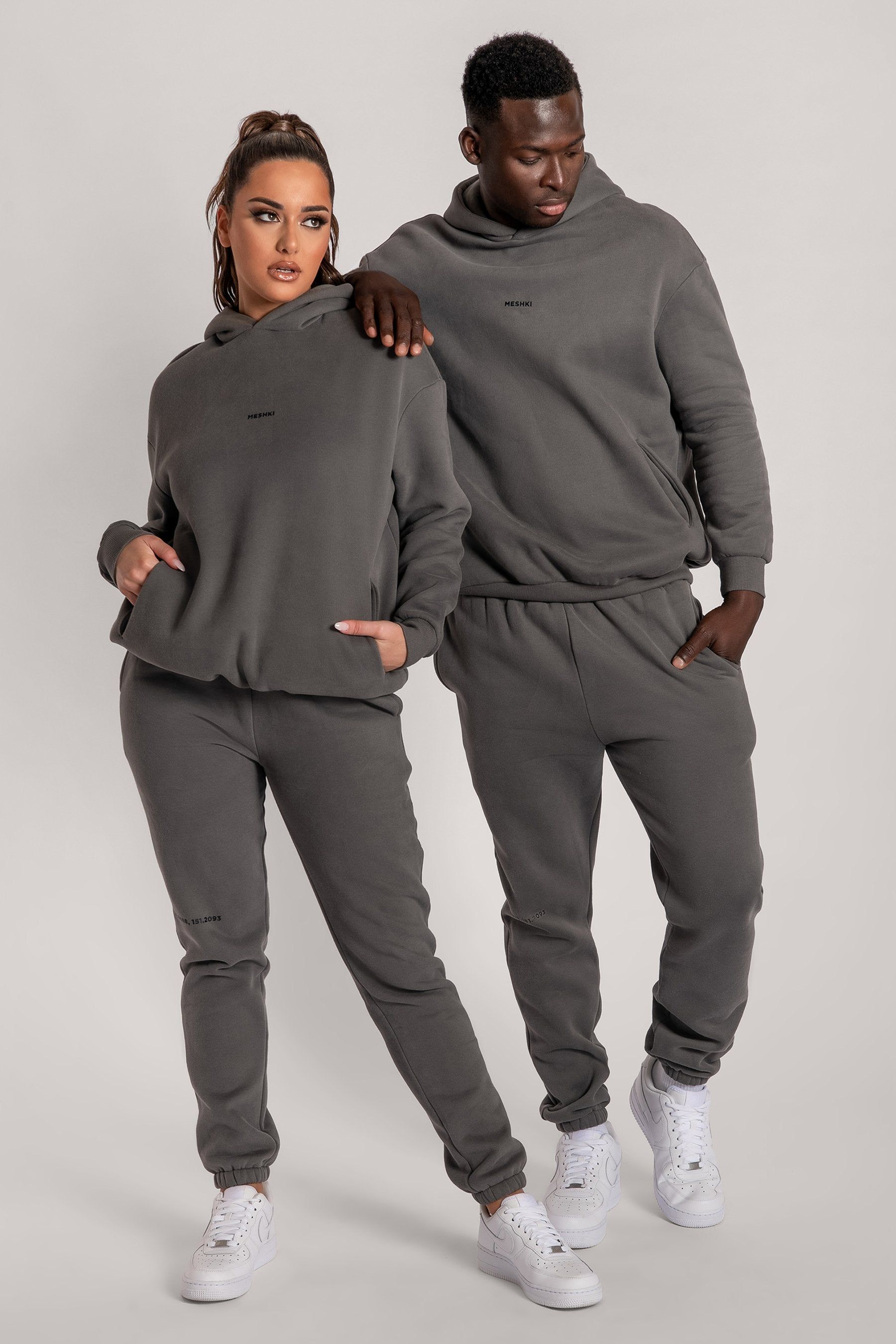 Bay Unisex Oversized Cosy Hoodie - Charcoal sold by Meshki product image thumbnail 13