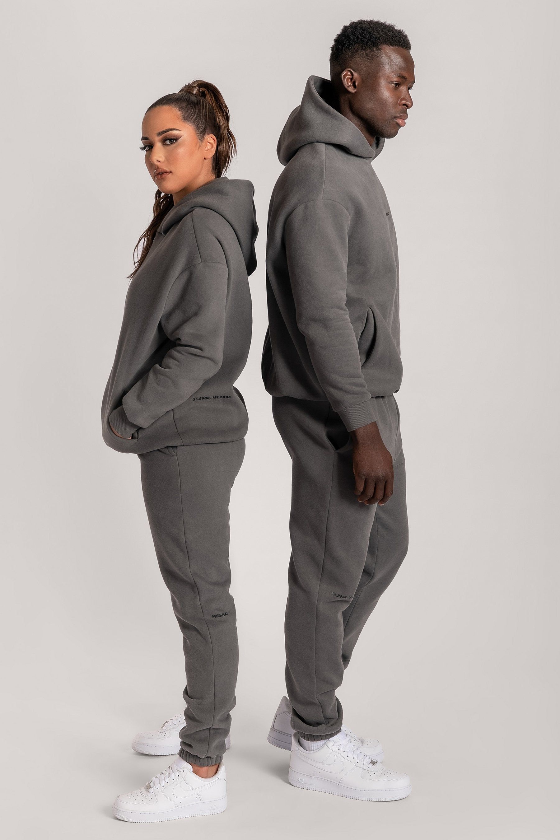 Bay Unisex Oversized Cosy Hoodie - Charcoal sold by Meshki product image thumbnail 5