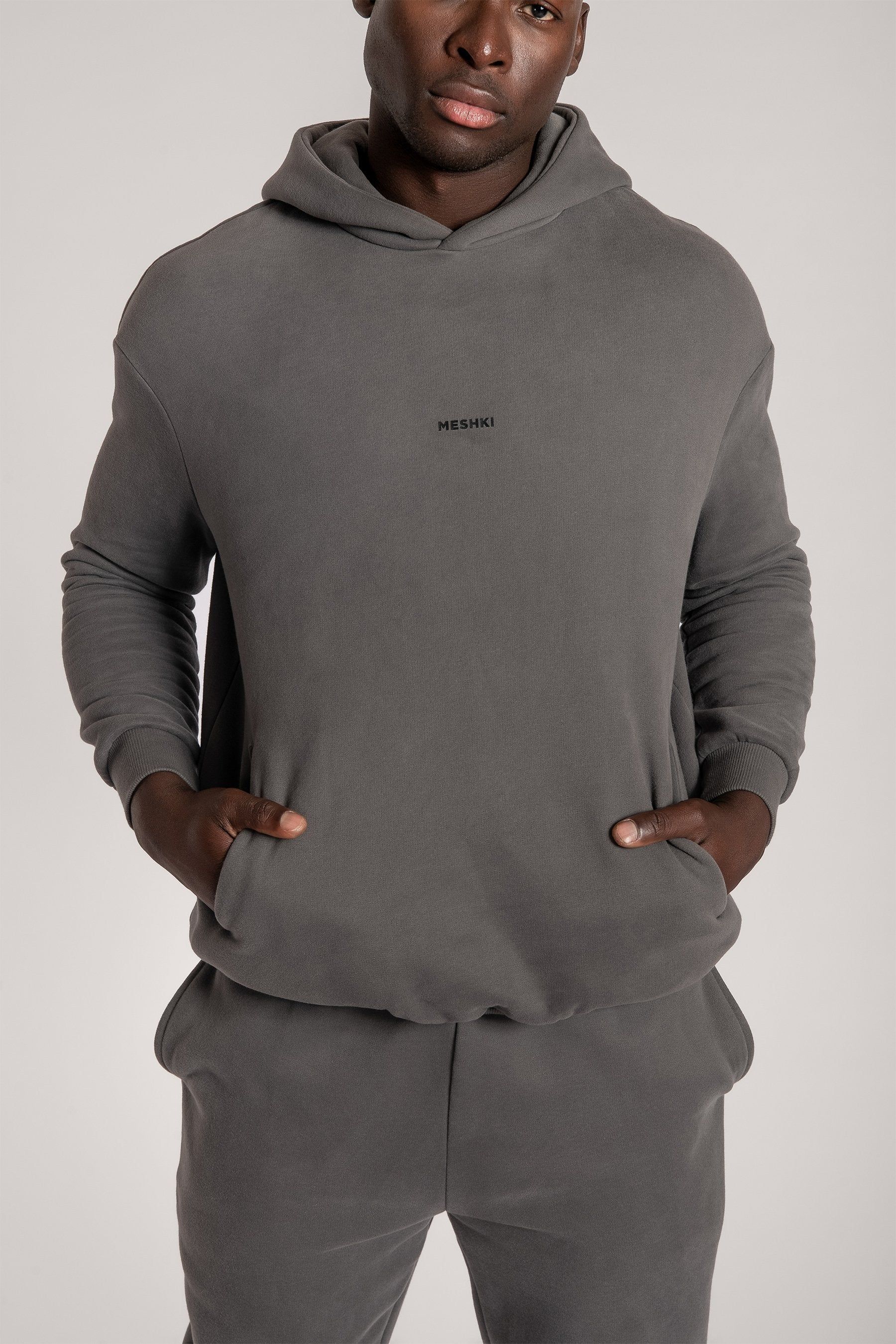 Bay Unisex Oversized Cosy Hoodie - Charcoal sold by Meshki product image thumbnail 17