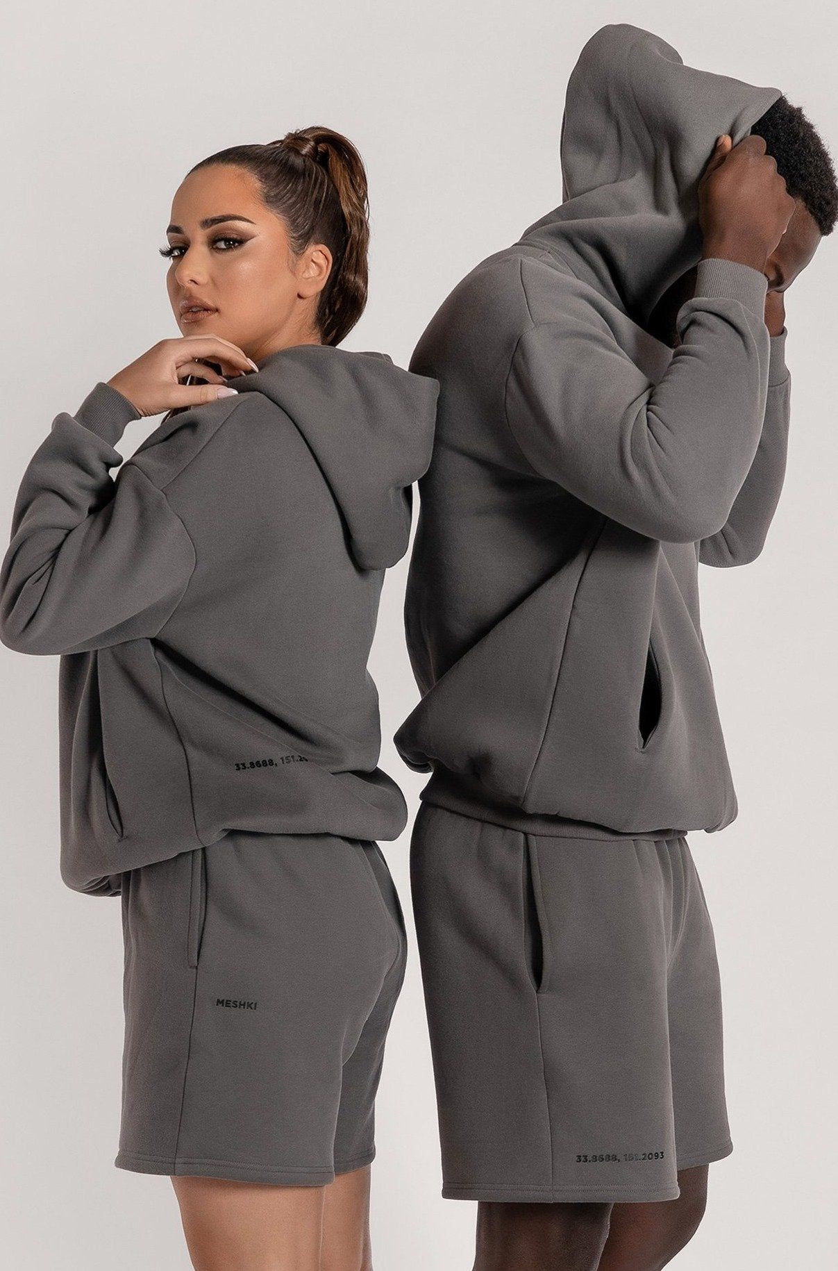 Bay Unisex Oversized Cosy Hoodie - Charcoal sold by Meshki product image thumbnail 3