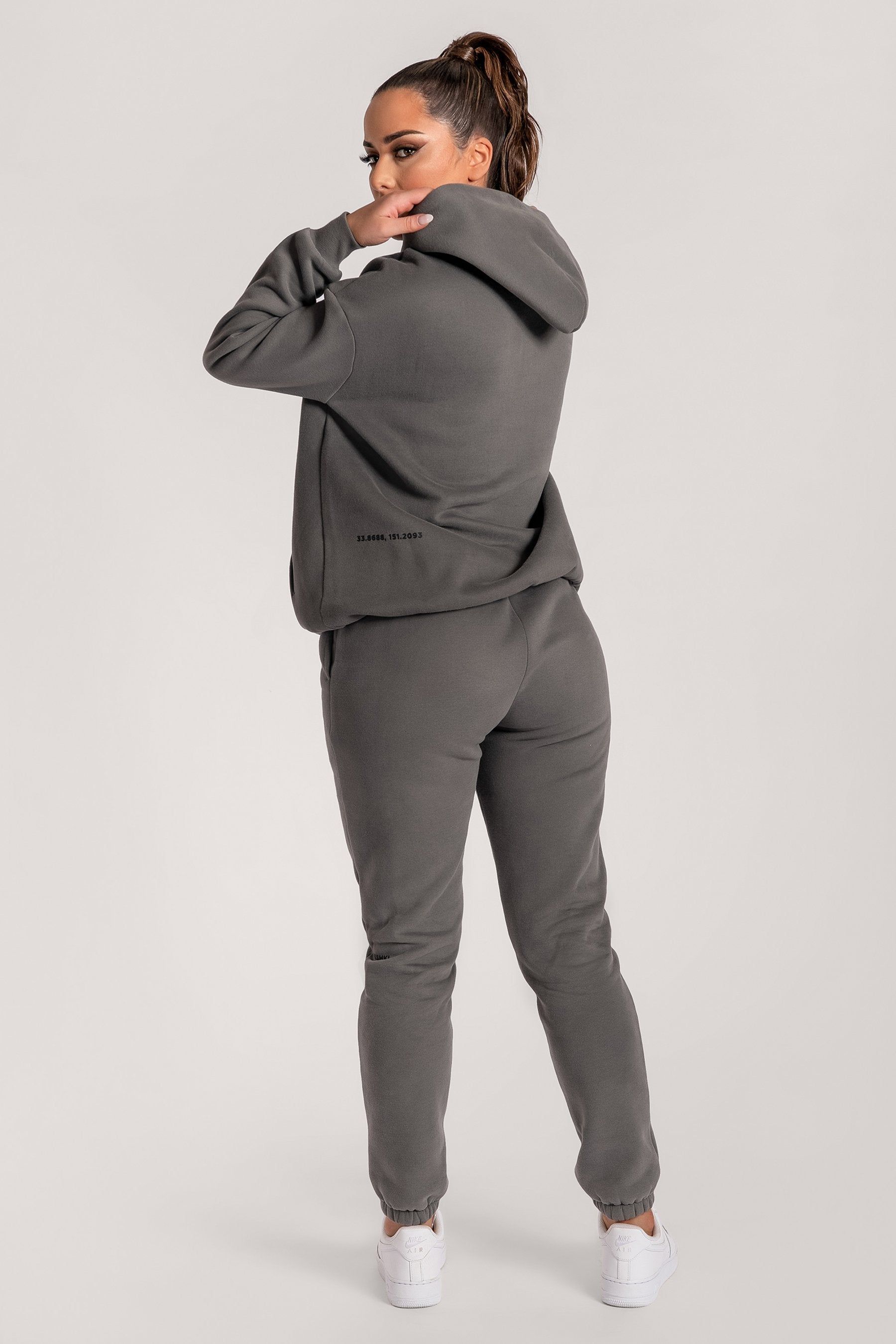 Bay Unisex Oversized Cosy Hoodie - Charcoal sold by Meshki product image thumbnail 21