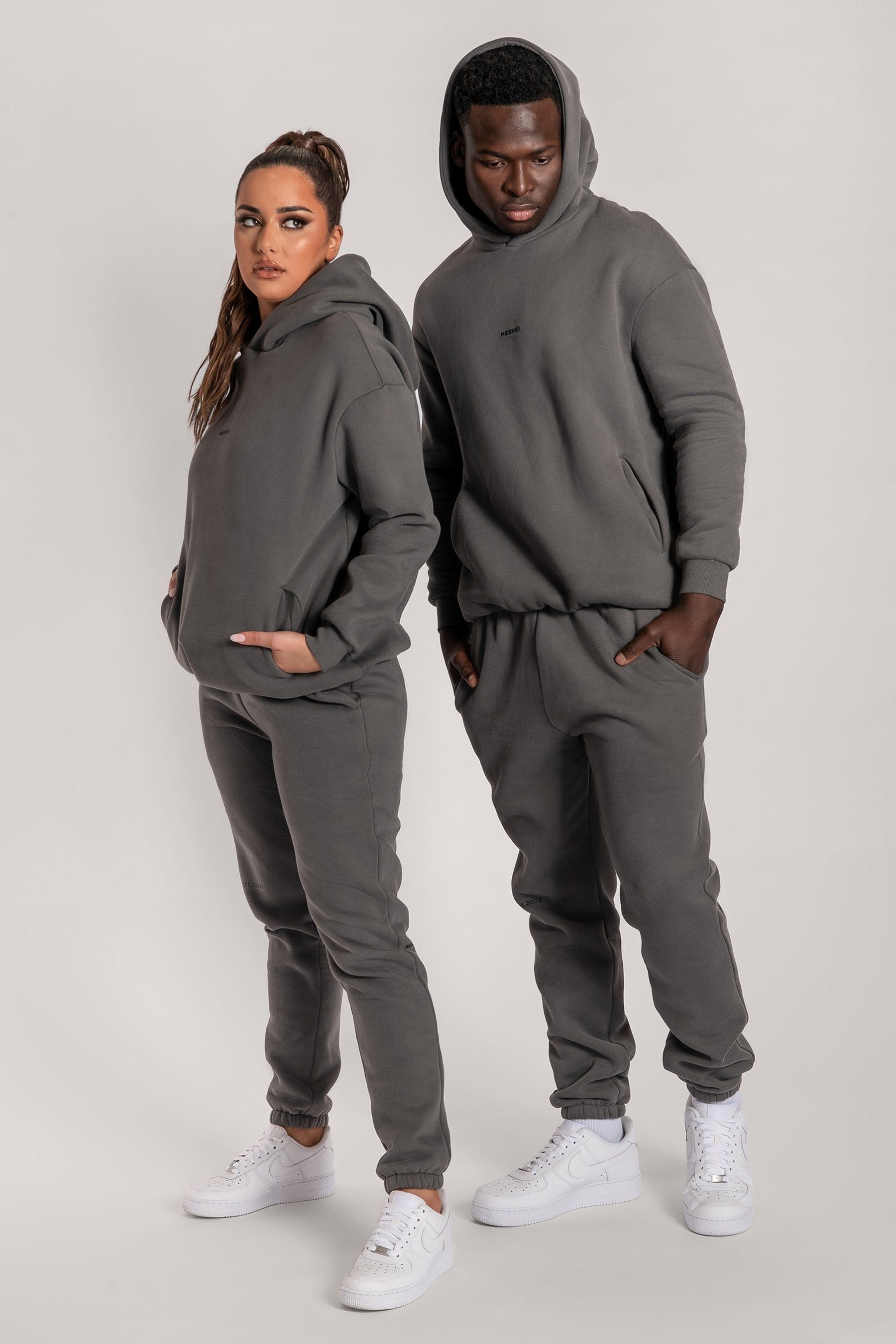 Bay Unisex Oversized Cosy Hoodie - Charcoal sold by Meshki product image thumbnail 12