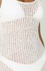 Abbey Ladder Knit Cowl Maxi Dress - White sold by Meshki