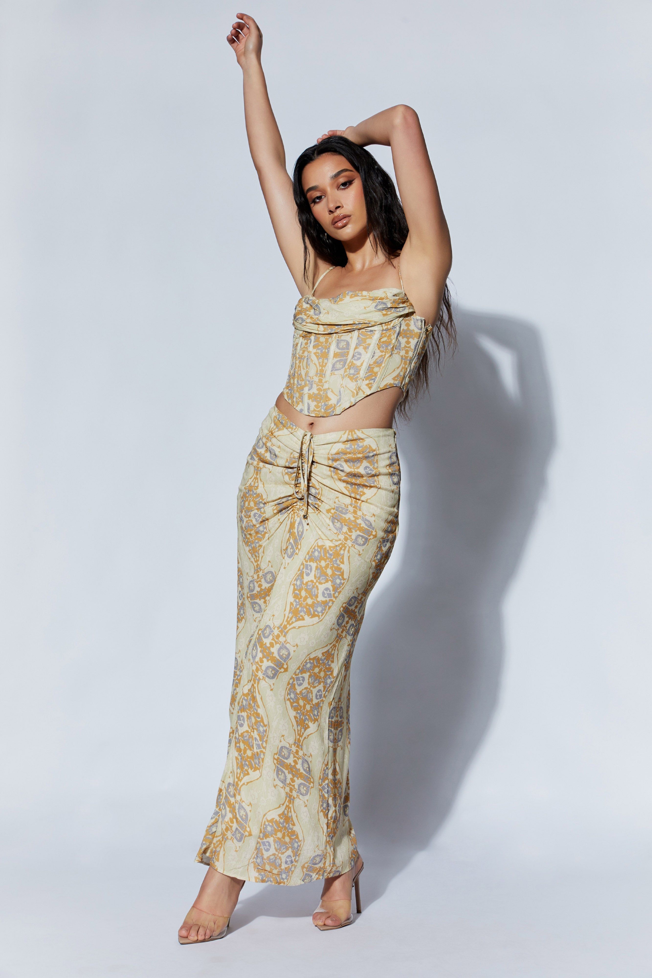 Cyra Corset Top - Persian Print sold by Meshki product image thumbnail 7