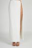 Suri Slinky Maxi Skirt With Hardware - White sold by Meshki