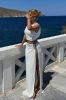 Suri Slinky Maxi Skirt With Hardware - White sold by Meshki