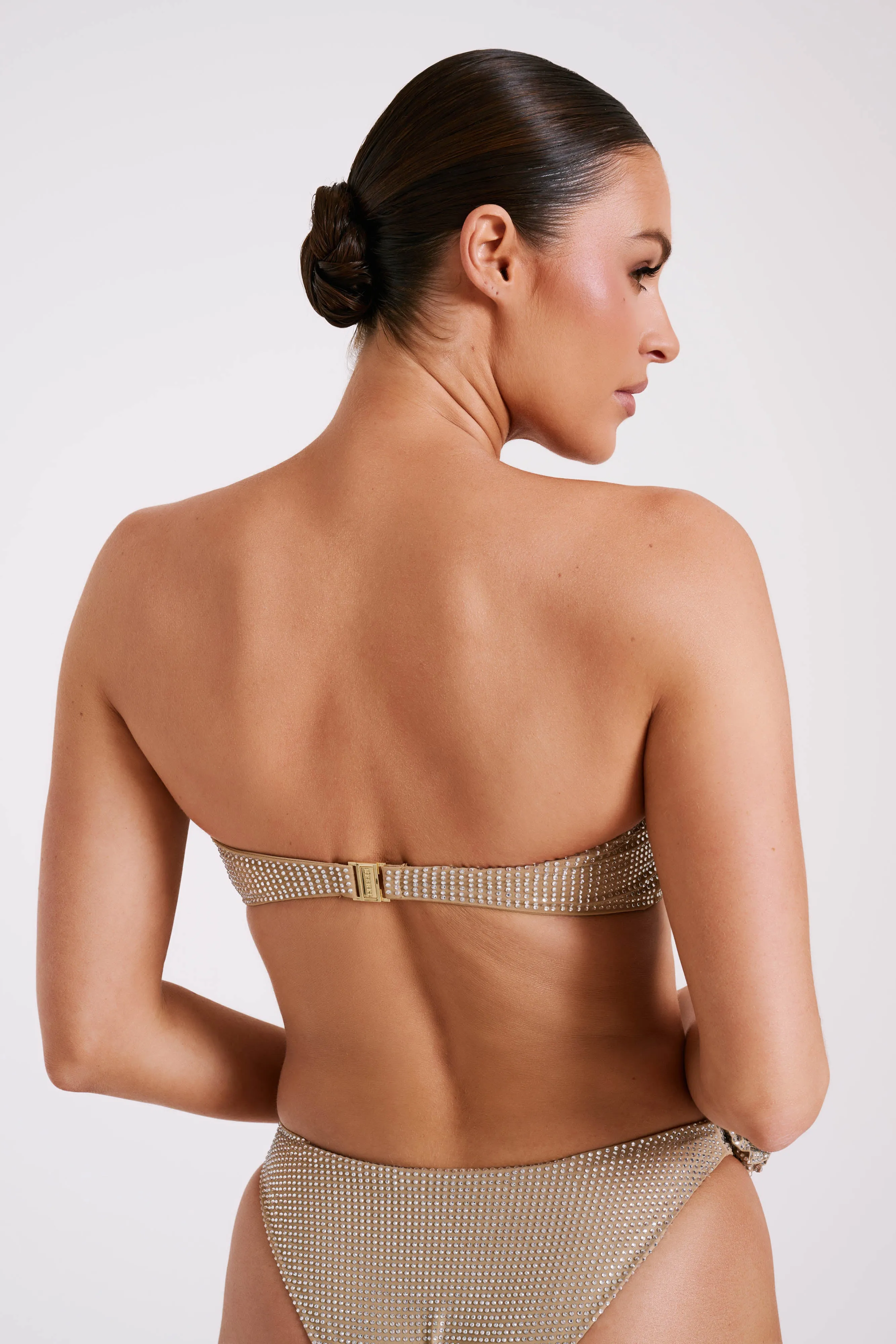 Noreen Rose Diamante Bikini Top - Nude sold by Meshki product image thumbnail 4