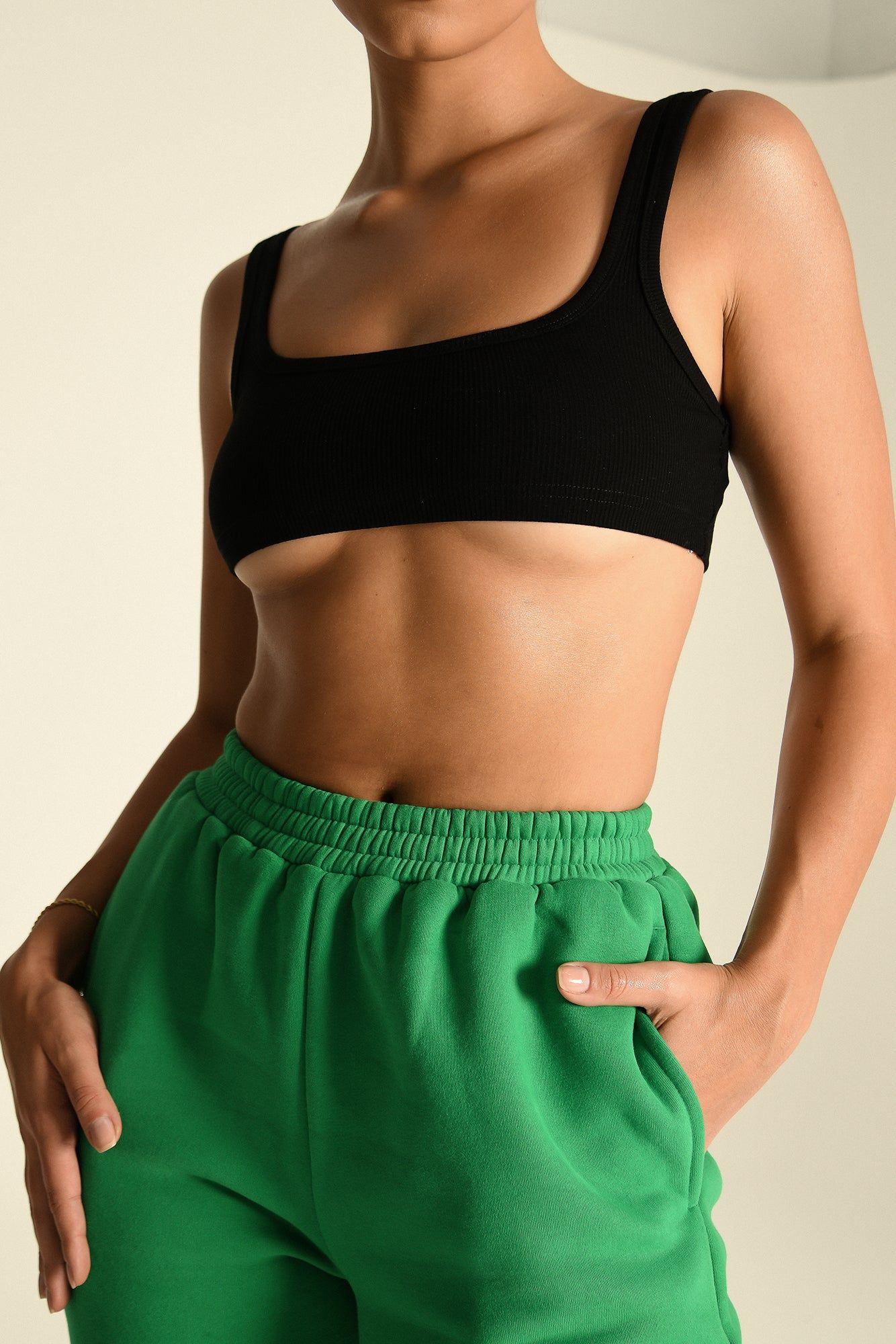 Jackie Scoop Neck Crop Top - Black sold by Meshki product image thumbnail 2
