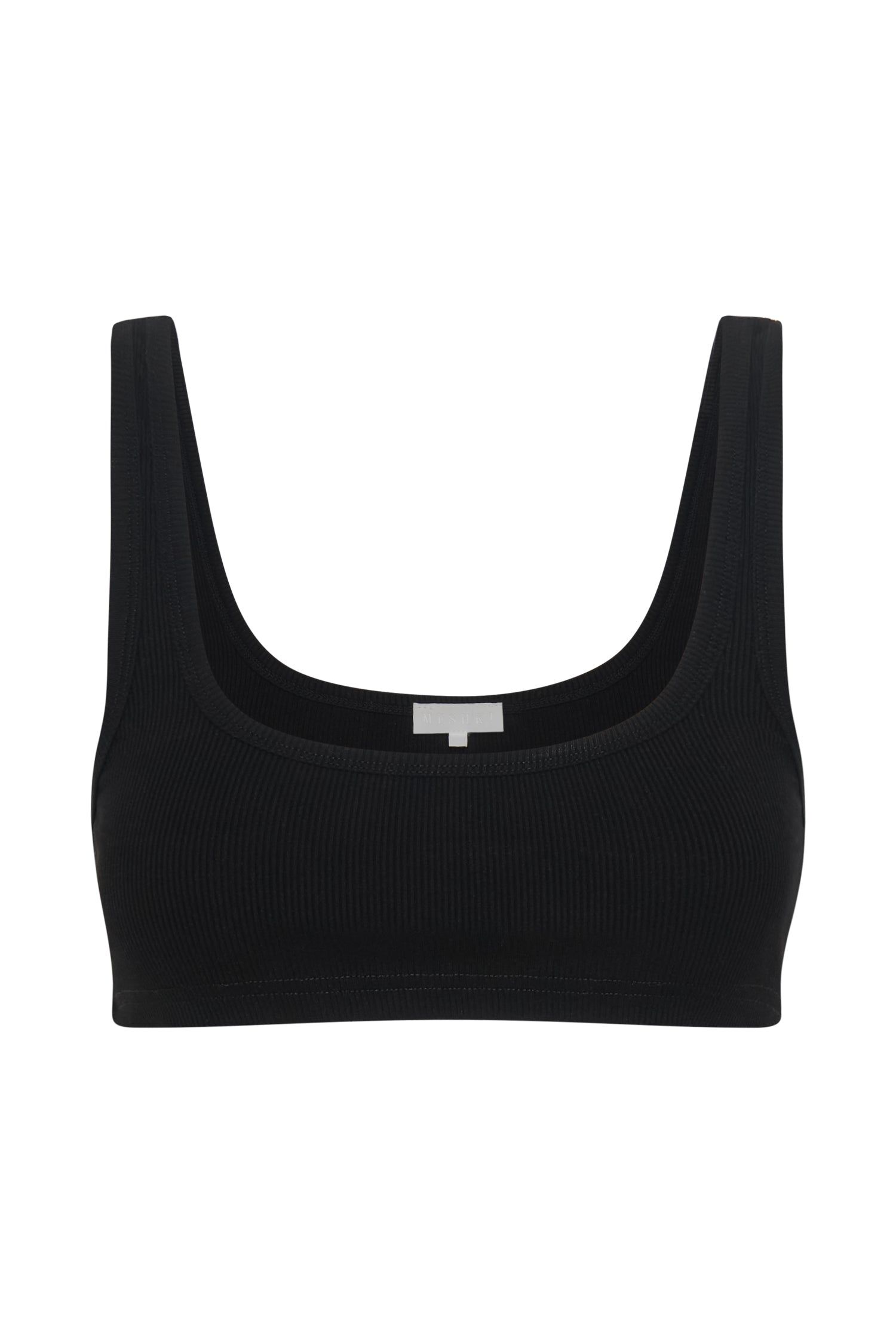 Jackie Scoop Neck Crop Top - Black sold by Meshki product image thumbnail 9