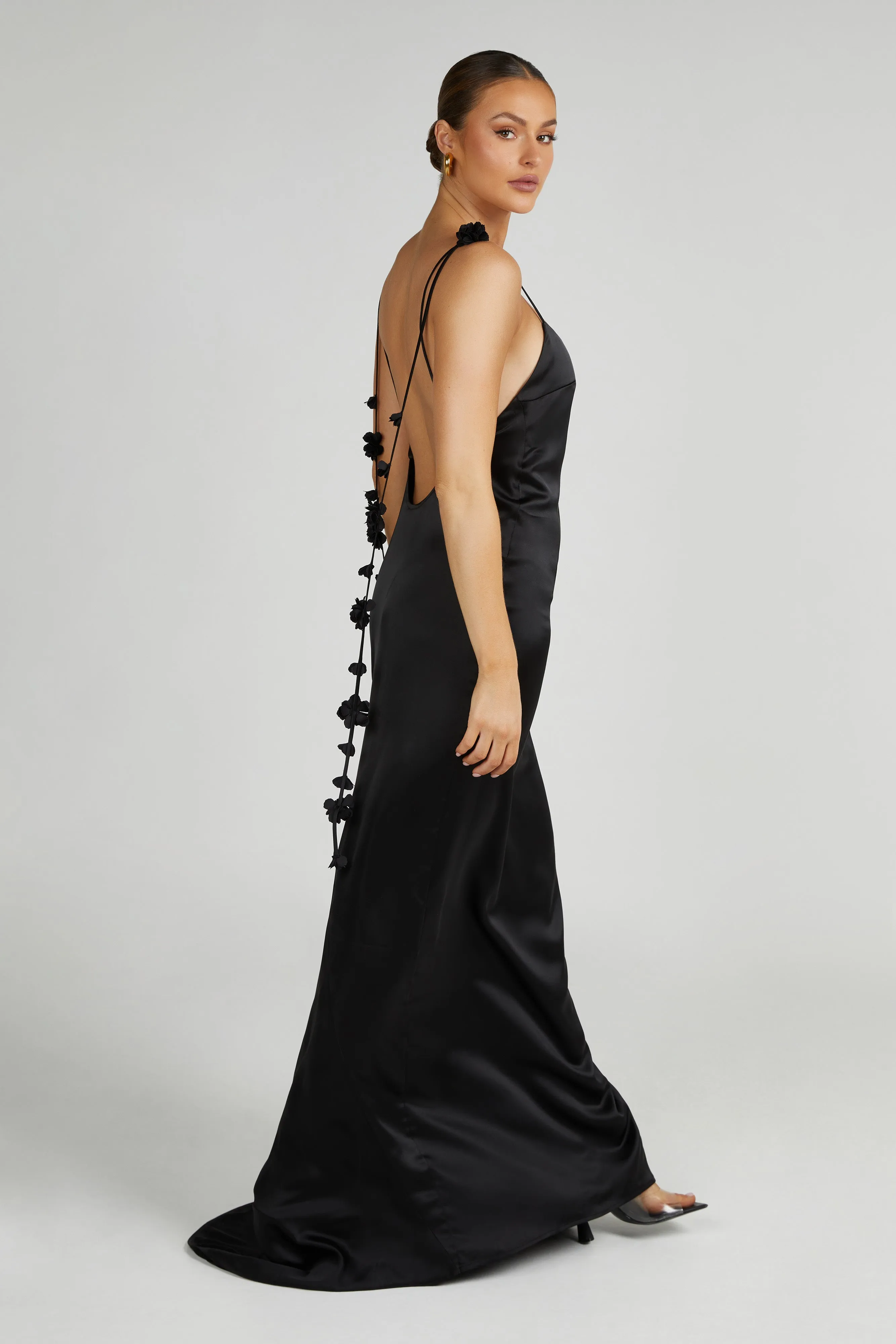 Elenora Rose Gown - Black sold by Meshki product image thumbnail 4