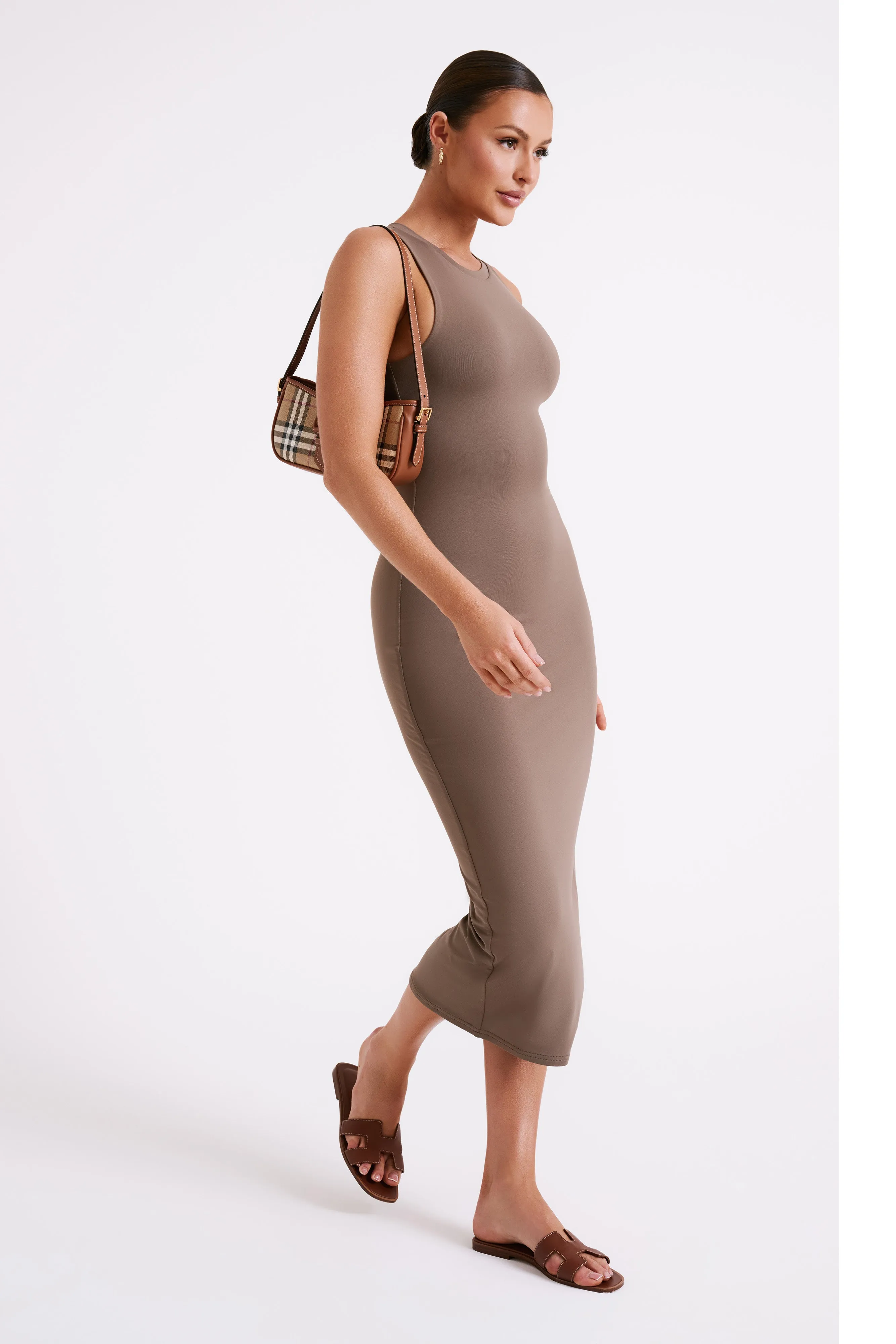 Jill Sleeveless Tank Midi Dress - Coco sold by Meshki product image thumbnail 4