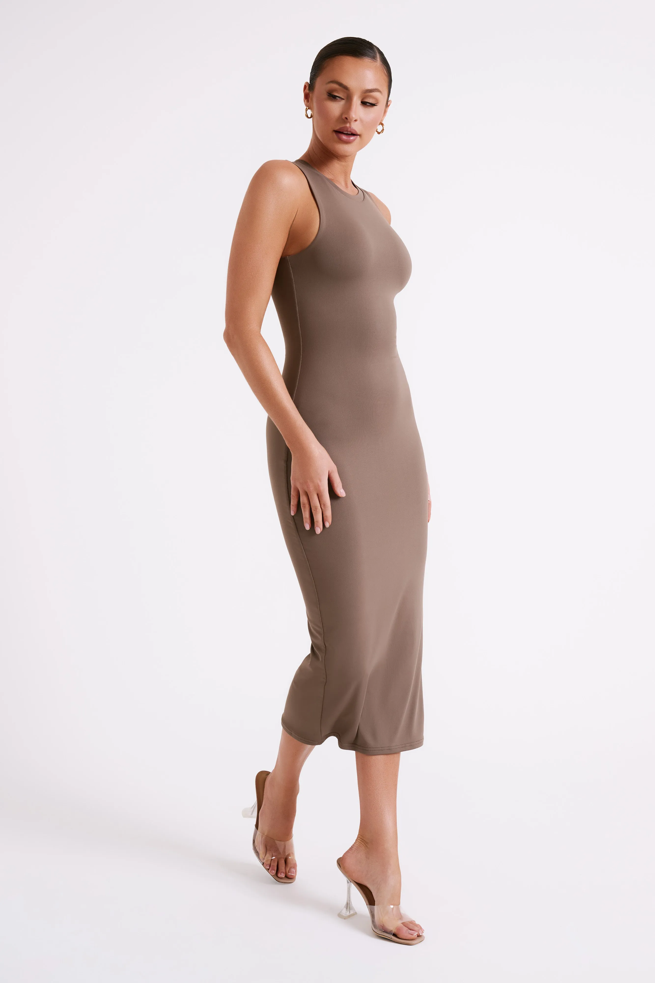 Jill Sleeveless Tank Midi Dress - Coco sold by Meshki product image thumbnail 5