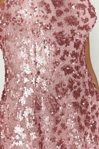 Everleigh Strapless Sequin Mini Dress - Blush Pink sold by Meshki