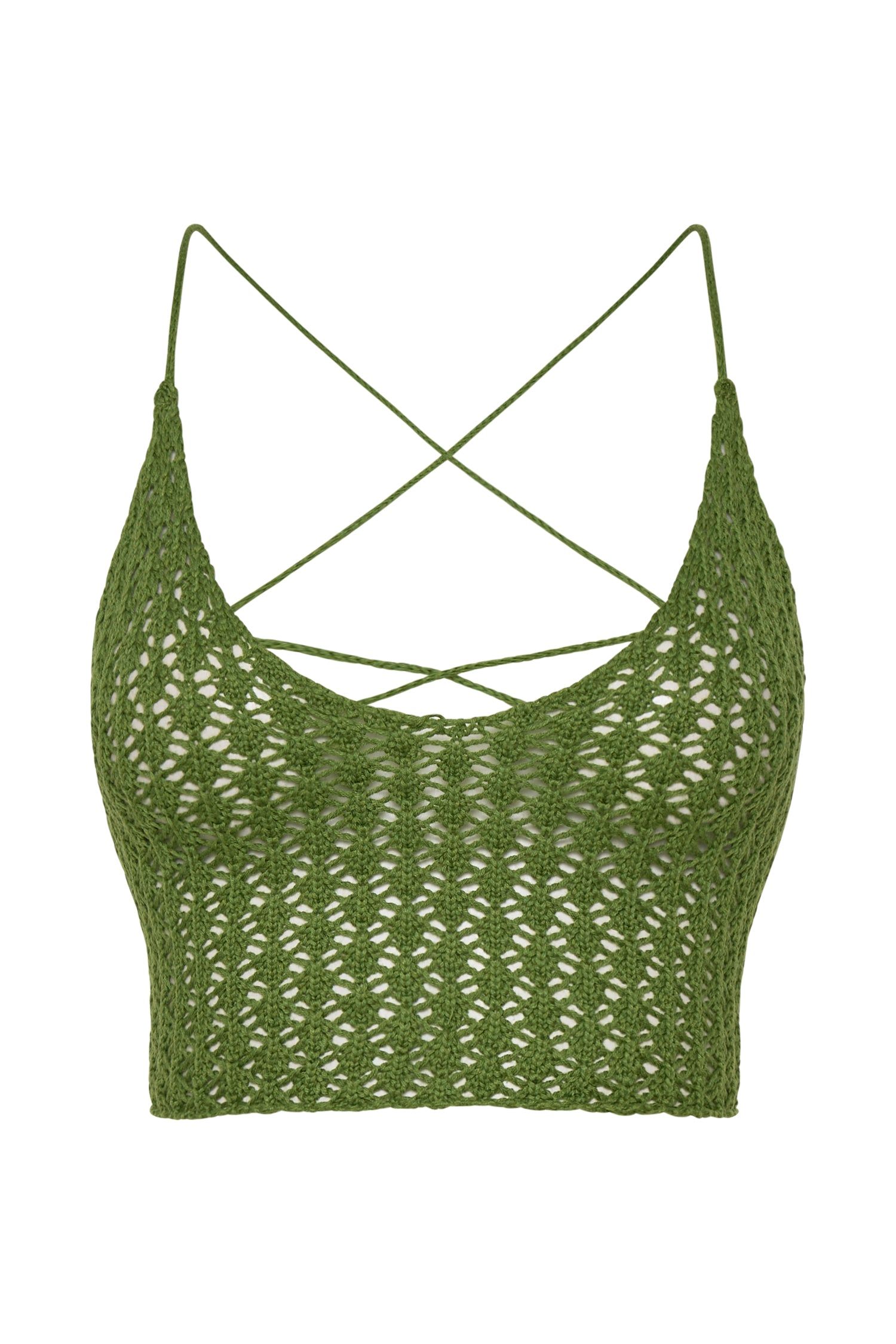 Rosella Crochet Crop Top - Green sold by Meshki product image thumbnail 8