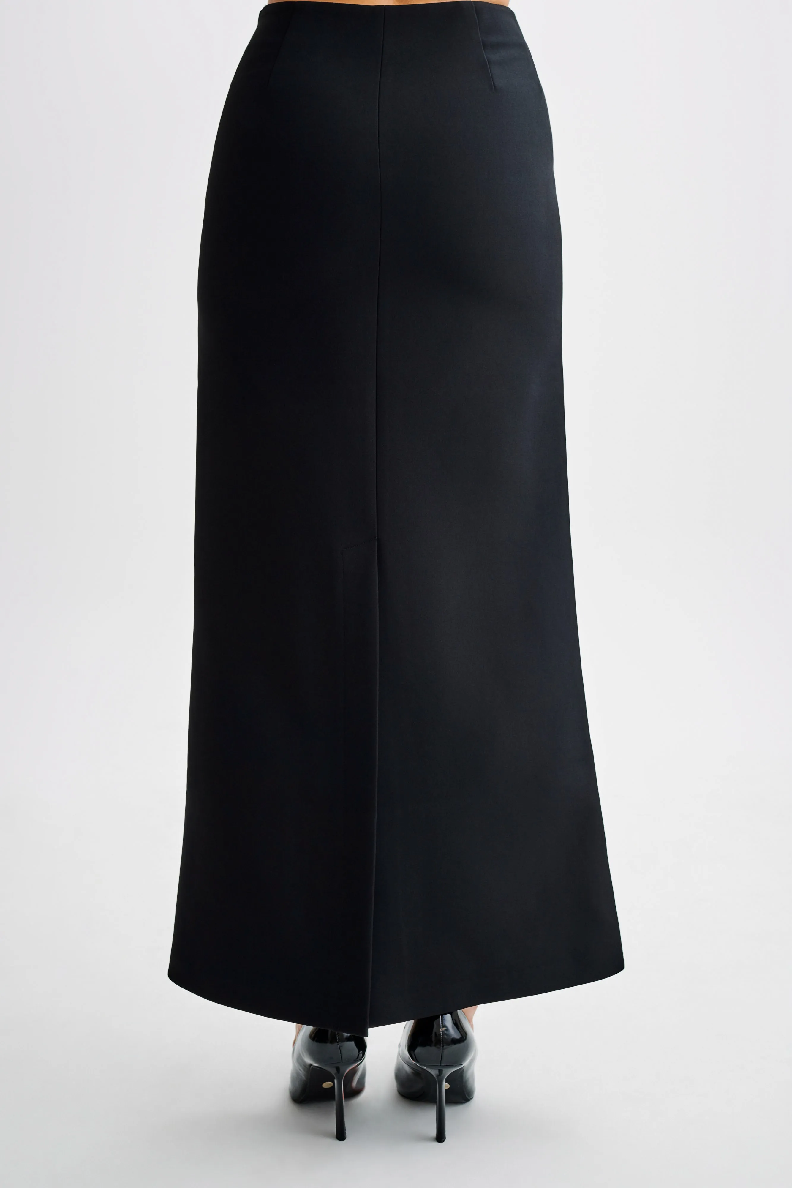 Micah Suiting Maxi Skirt - Black sold by Meshki product image thumbnail 3
