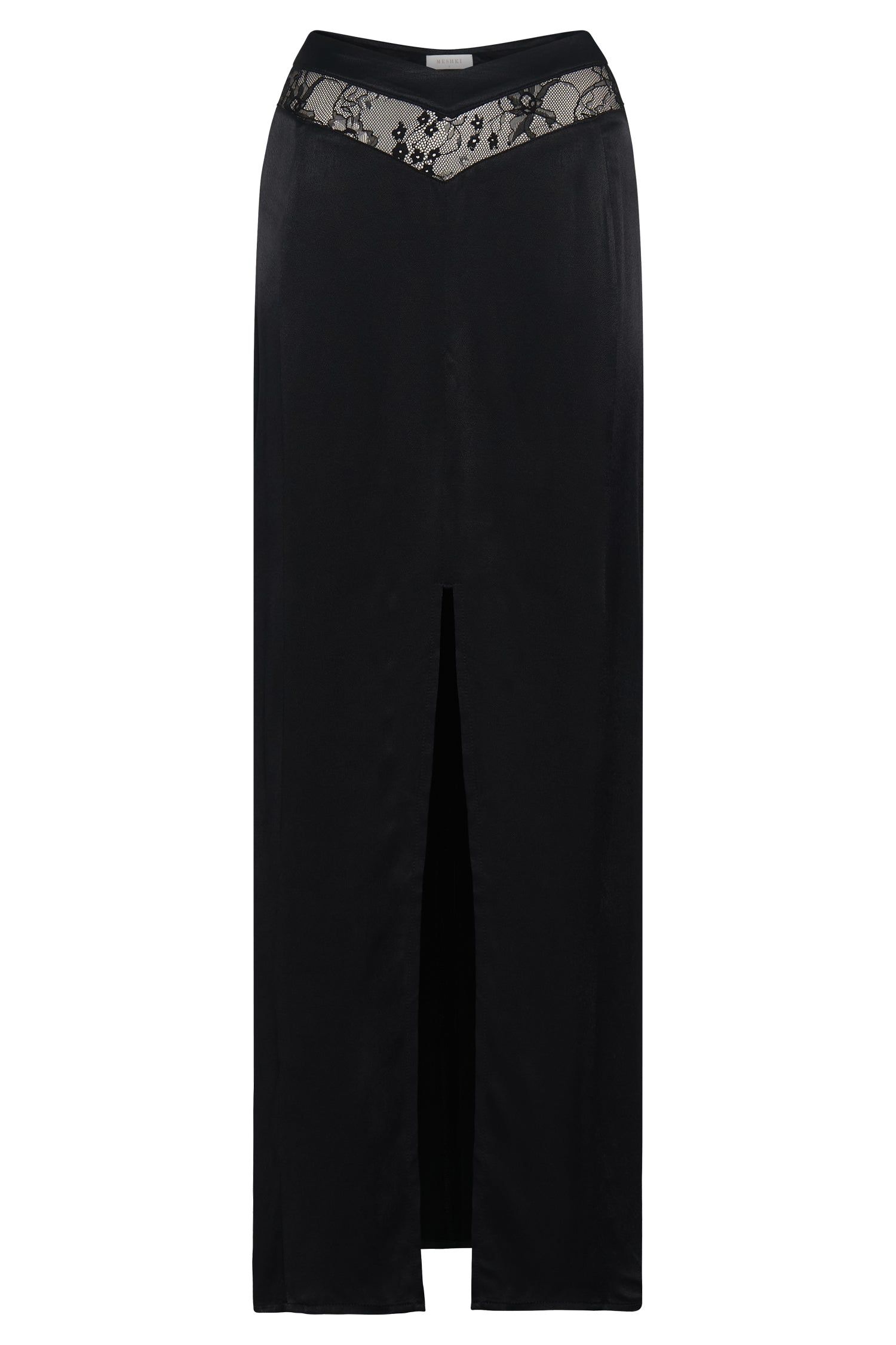 Caity Lace Insert Maxi Skirt - Black sold by Meshki product image thumbnail 9