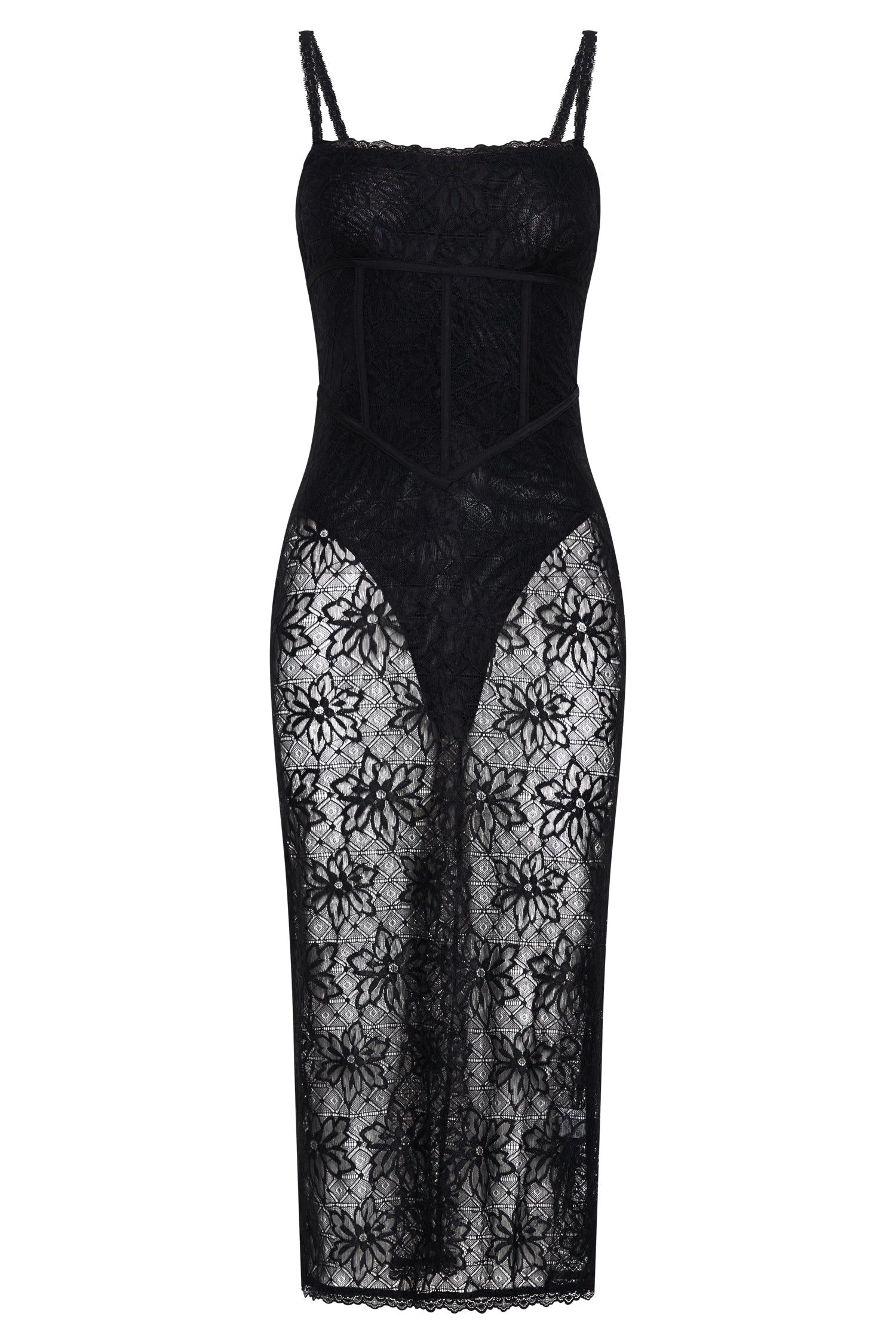 Mathilde Lace Corset Dress - Black sold by Meshki product image thumbnail 10