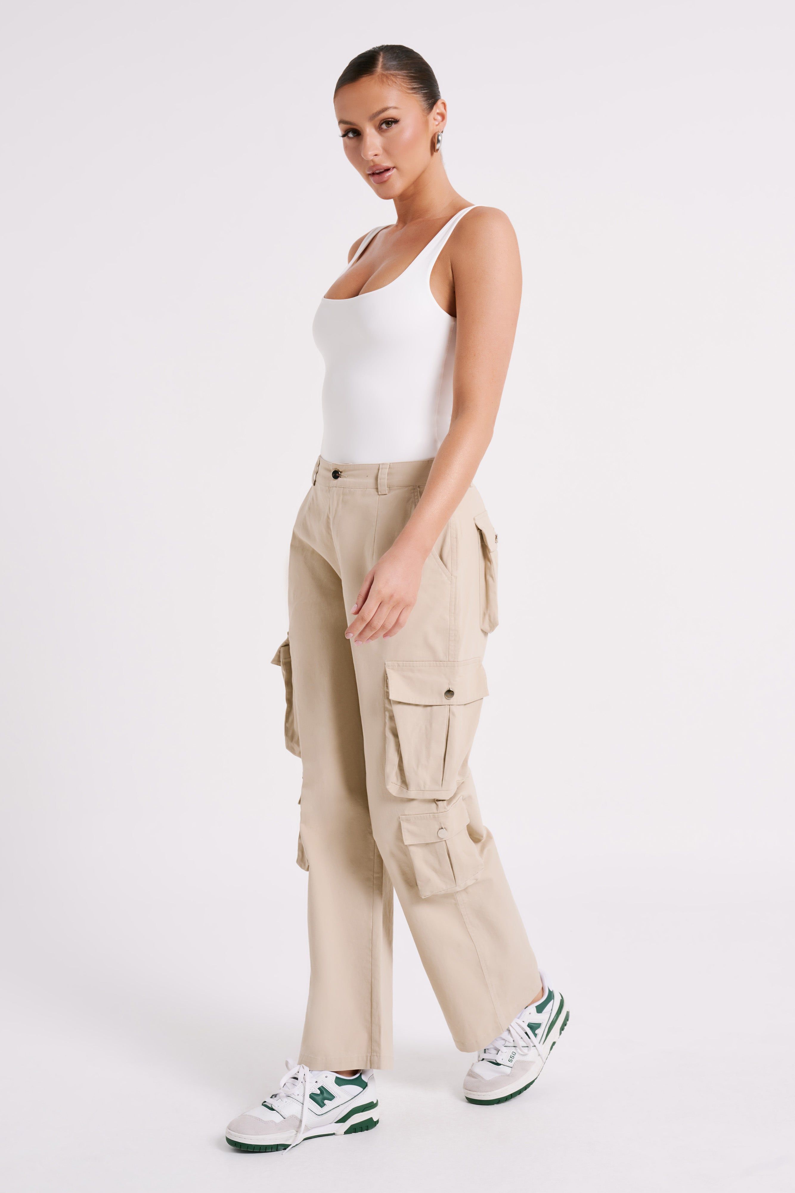 Charlie Scoop Neck Bodysuit - White sold by Meshki product image thumbnail 5