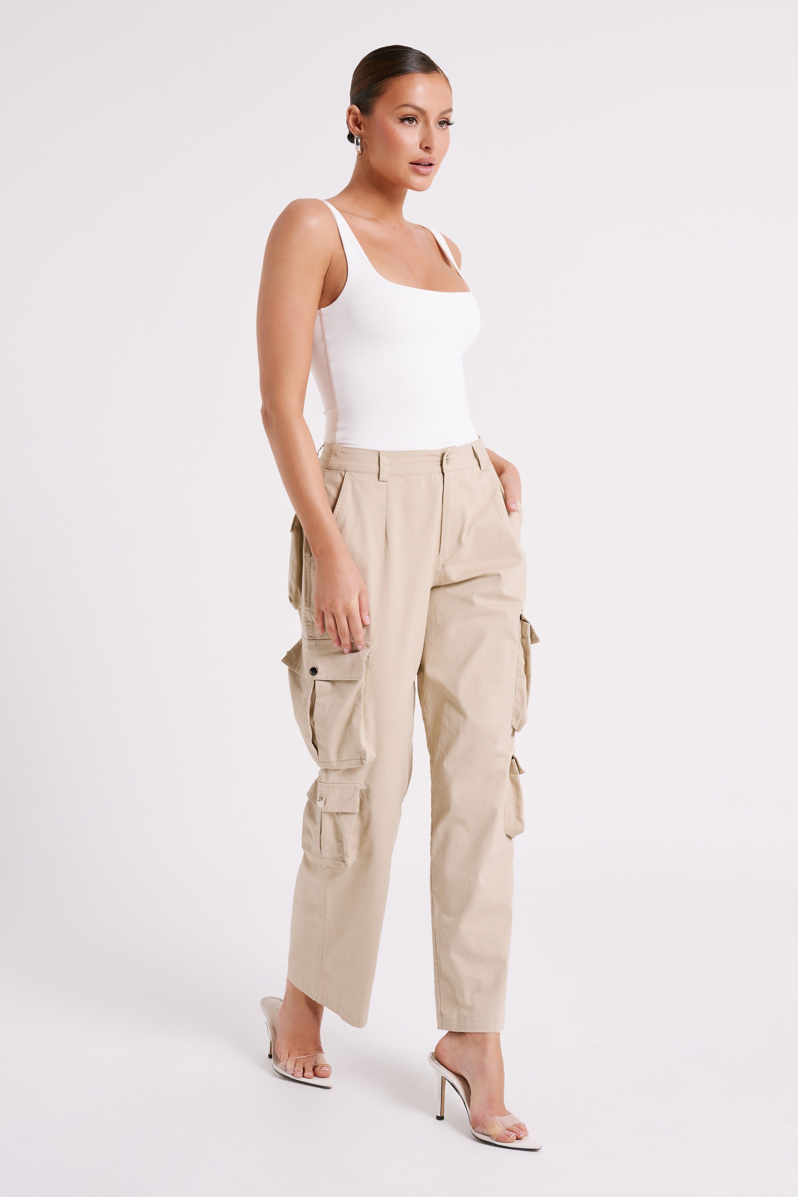 Charlie Scoop Neck Bodysuit - White sold by Meshki product image thumbnail 7