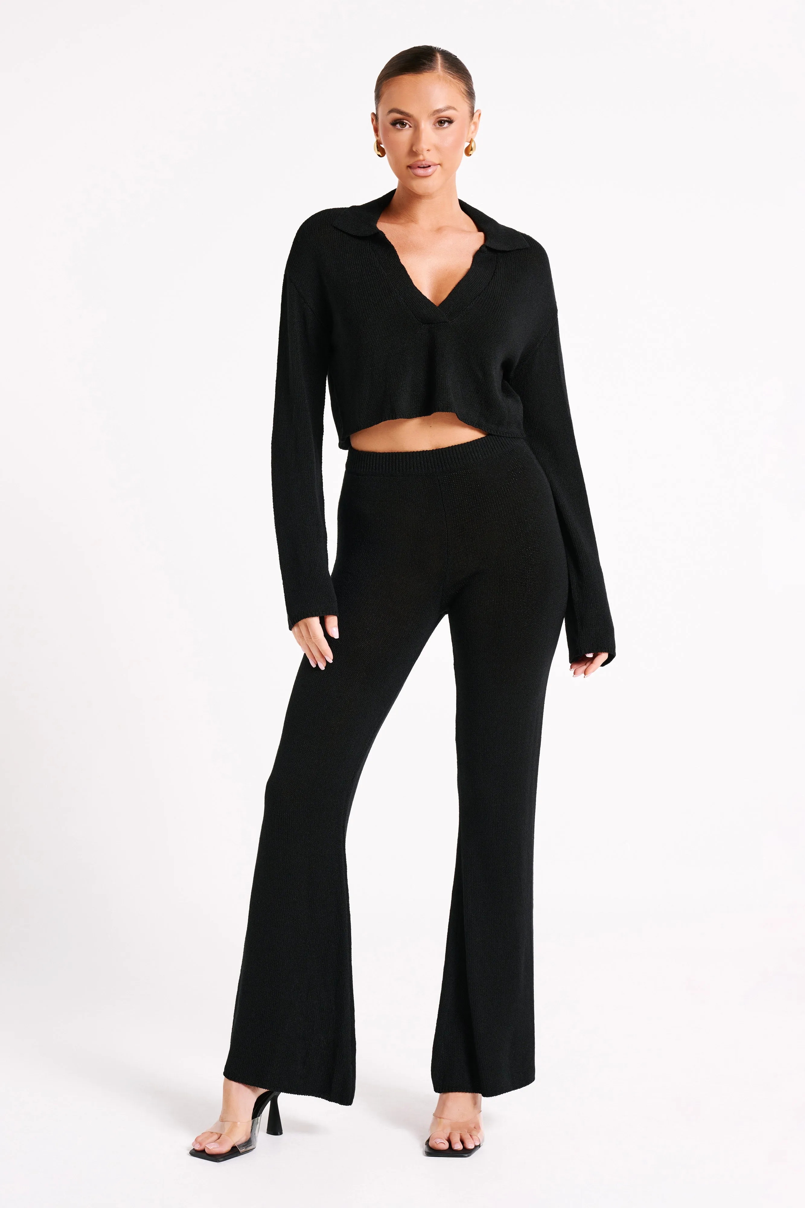 Carlota Knit Pants - Black sold by Meshki