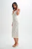 Doria Lace Plisse Midi Dress - Ivory sold by Meshki