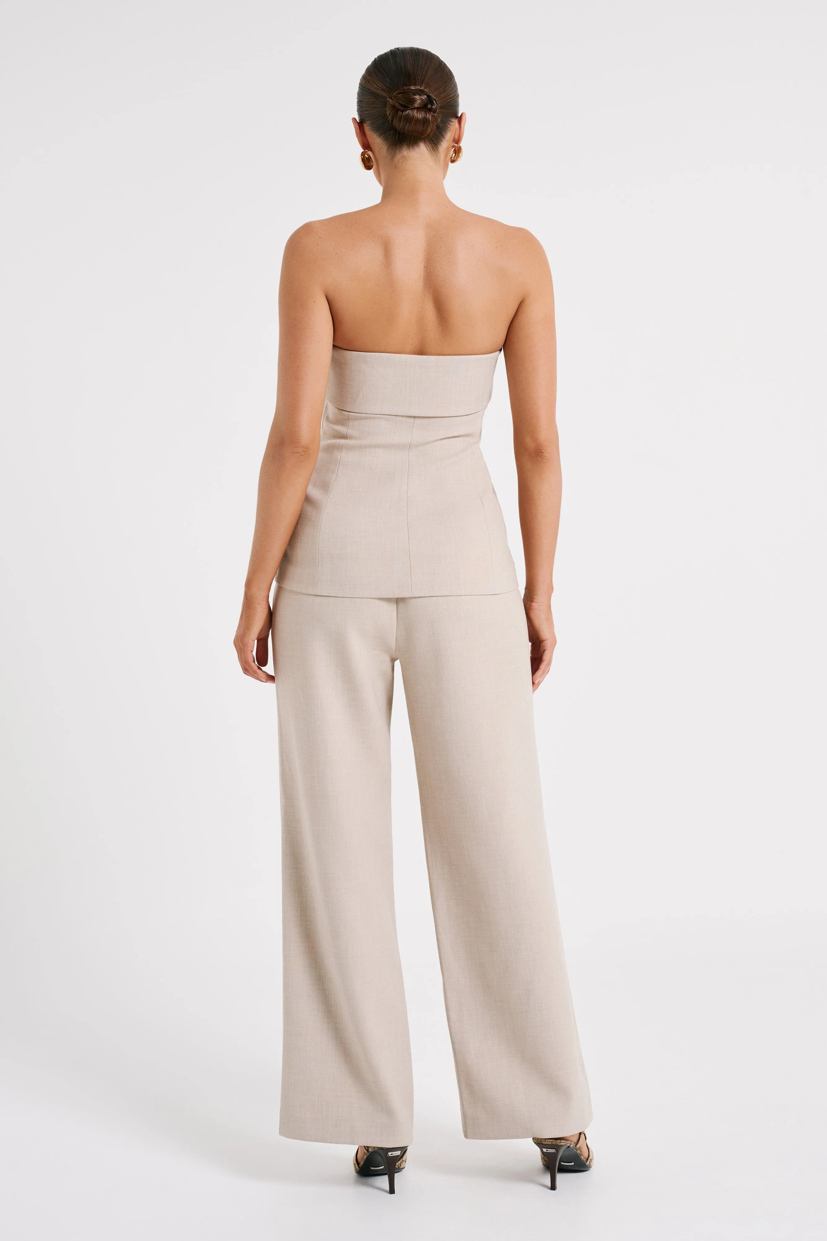 Natalie Textured Strapless Top - Natural sold by Meshki product image thumbnail 5