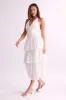 Belinda Tiered Maxi Dress - White sold by Meshki