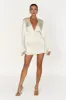 Amia Satin Mini Skirt - Ivory sold by Meshki