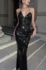 Gracie Sequin Maxi Dress - Black sold by Meshki