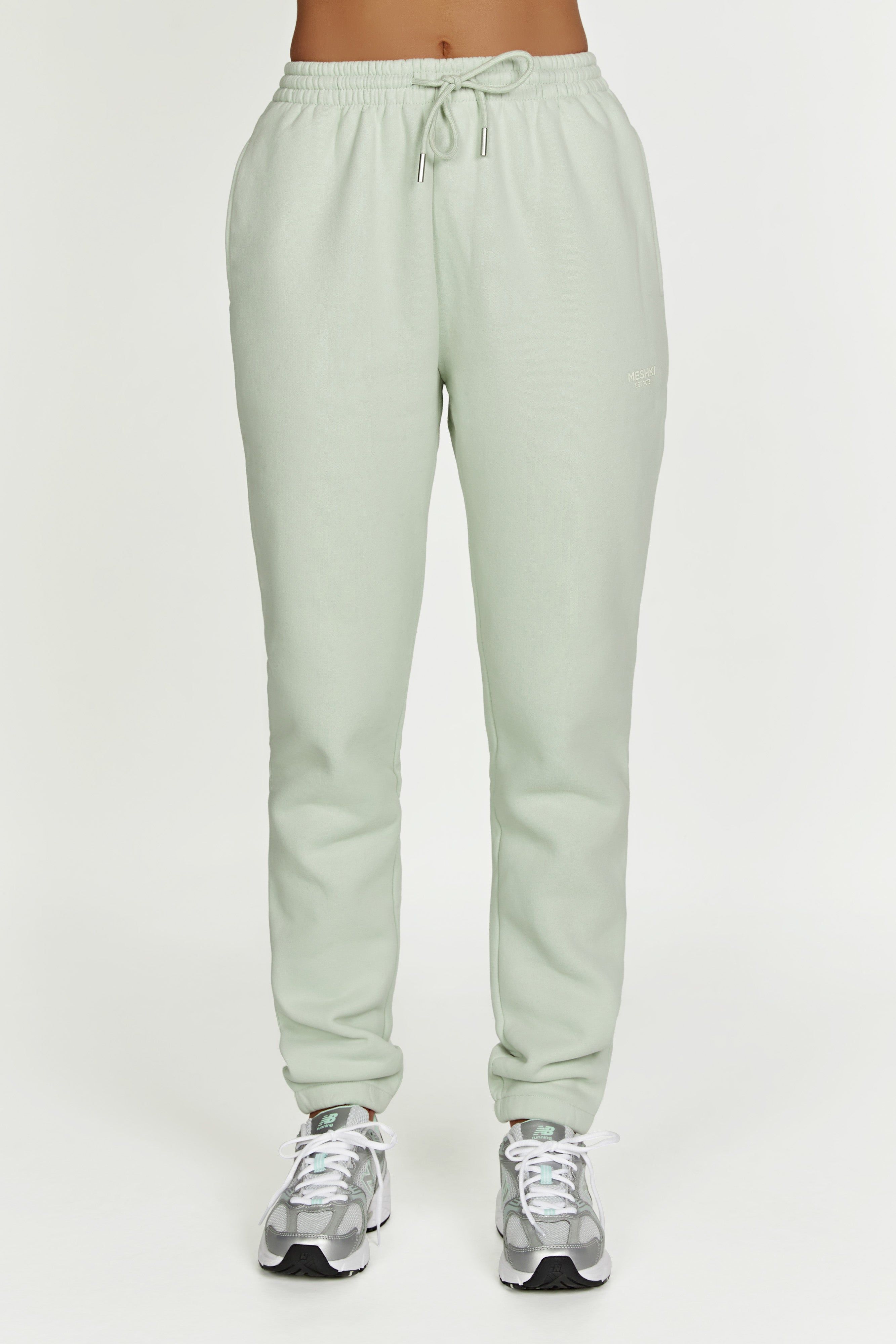Frankie Unisex Jogger - Light Sage sold by Meshki