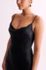 Jade Cowl Neck Backless Maxi Dress - Black sold by Meshki