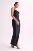 Jade Cowl Neck Backless Maxi Dress - Black sold by Meshki