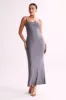 Cassie Modal Fishtail Maxi Dress - Slate Grey sold by Meshki
