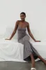 Cassie Modal Fishtail Maxi Dress - Slate Grey sold by Meshki