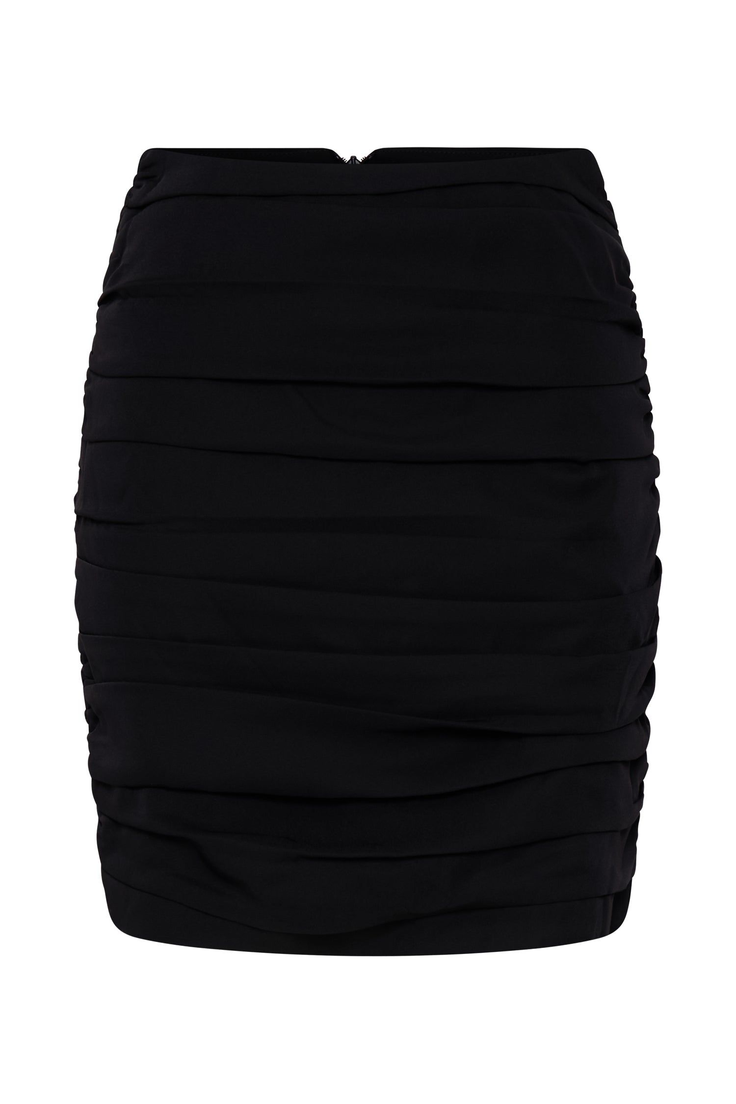 Lola Ruched Mini Skirt - Black sold by Meshki product image thumbnail 11
