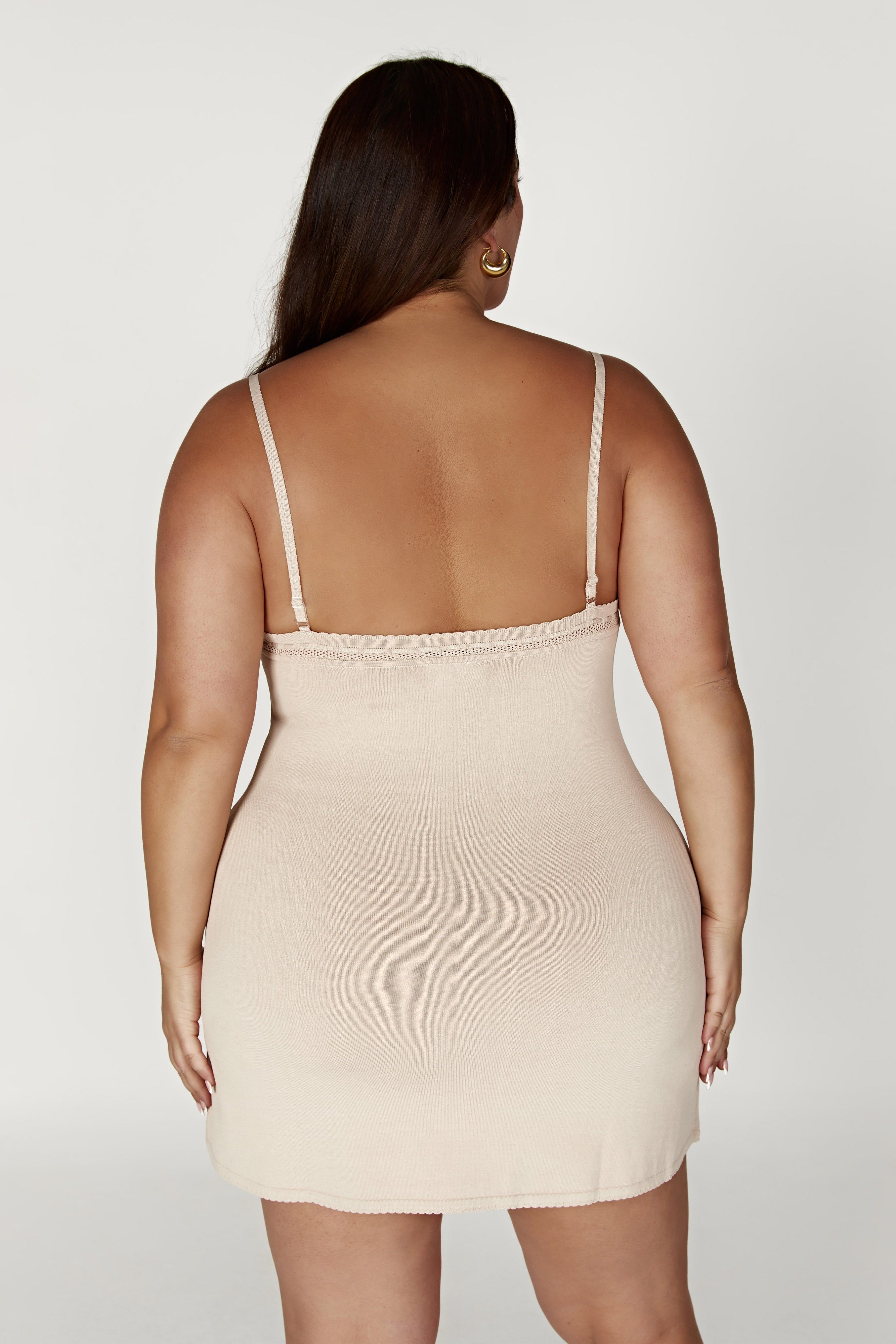 Ellis Pointelle Knit Mini Dress - Bone sold by Meshki product image thumbnail 9