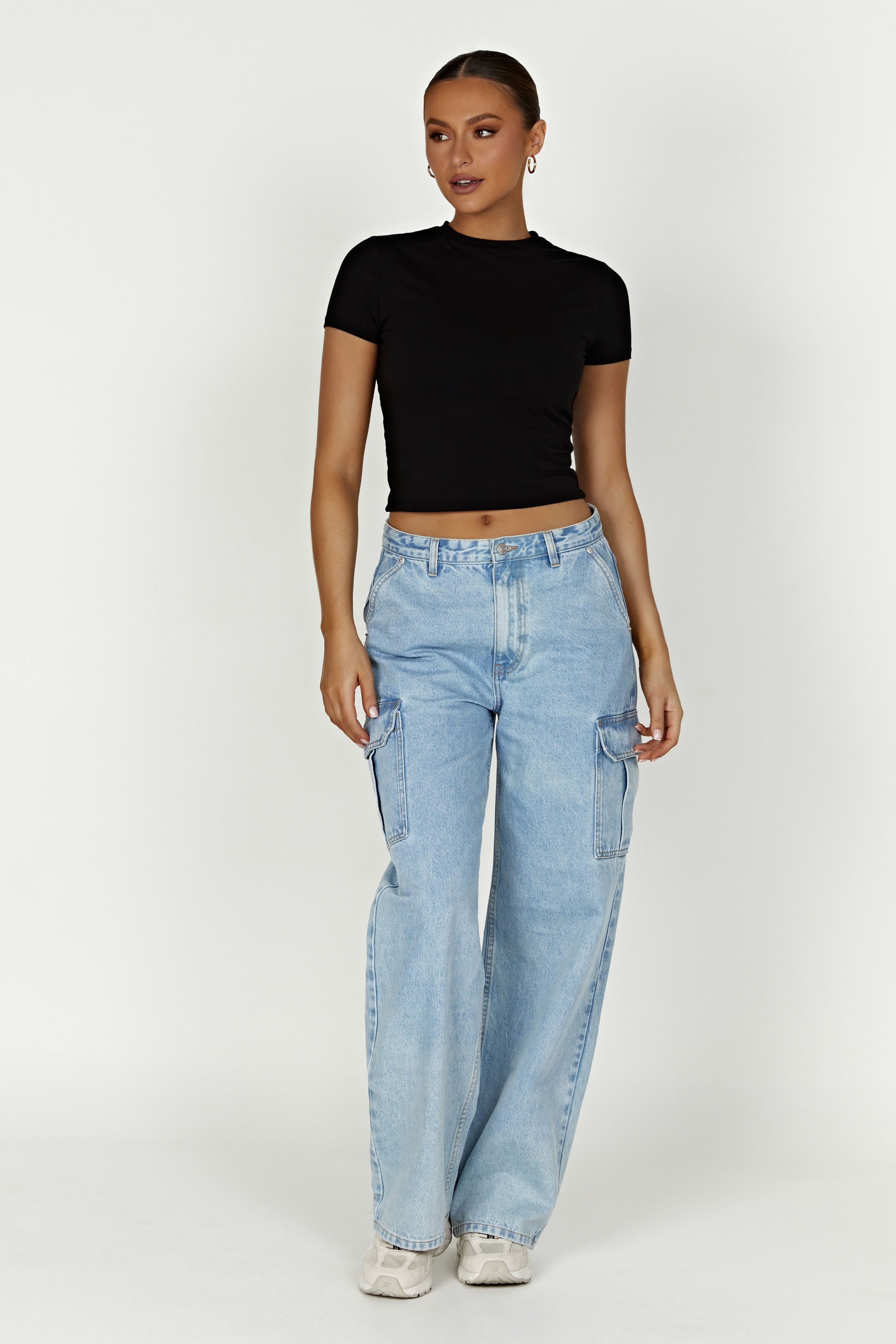 Jeanie Longline T-Shirt - Black sold by Meshki product image thumbnail 3