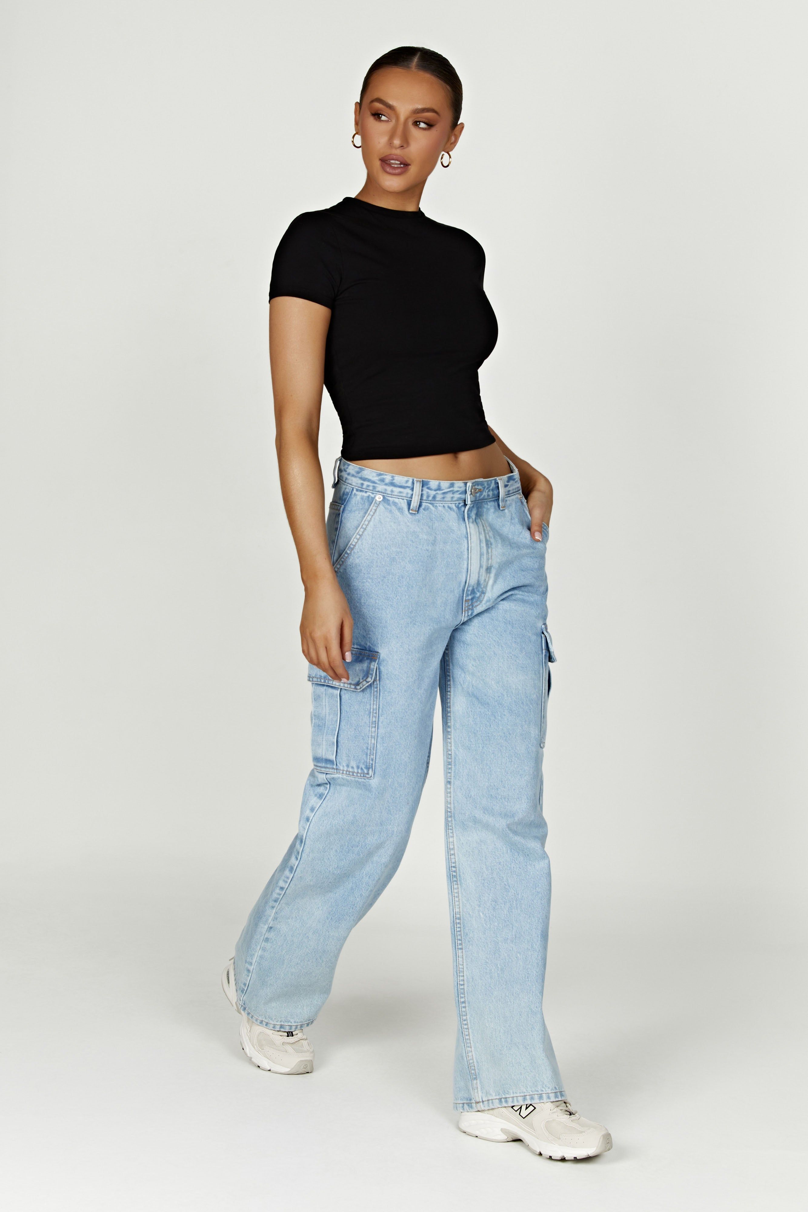 Jeanie Longline T-Shirt - Black sold by Meshki product image thumbnail 5