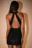 Hattie Halter Sequin Mini Dress - Black sold by Meshki