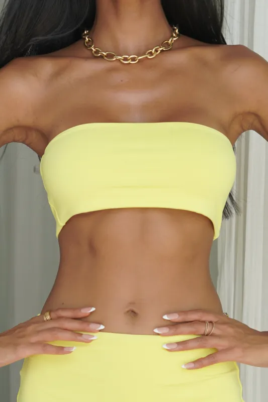 Mackenzie Bandeau - Yellow sold by Meshki