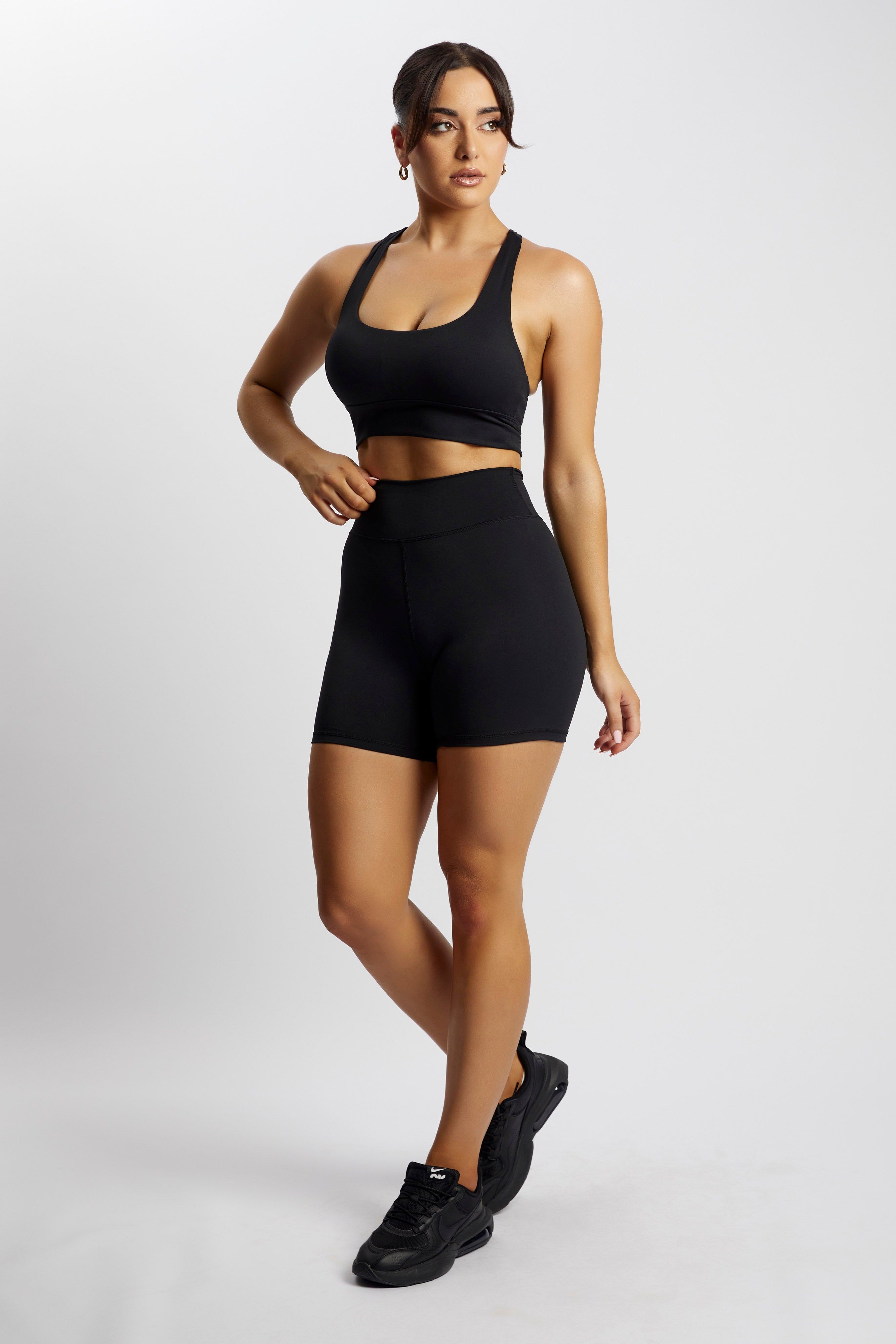 Thea Racerback Crop Top - Black sold by Meshki product image thumbnail 9