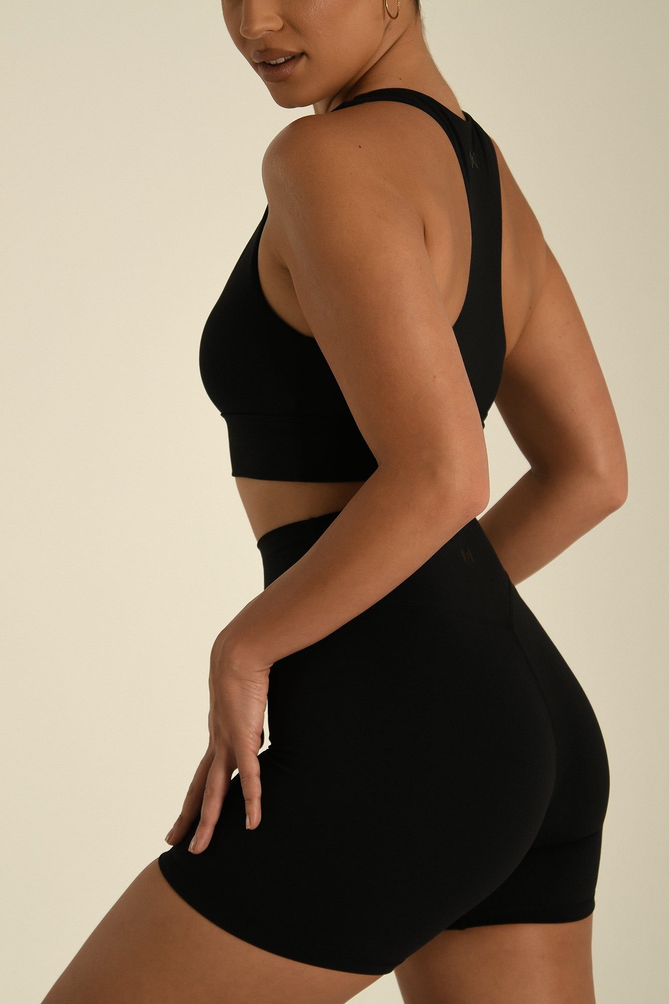 Thea Racerback Crop Top - Black sold by Meshki product image thumbnail 4