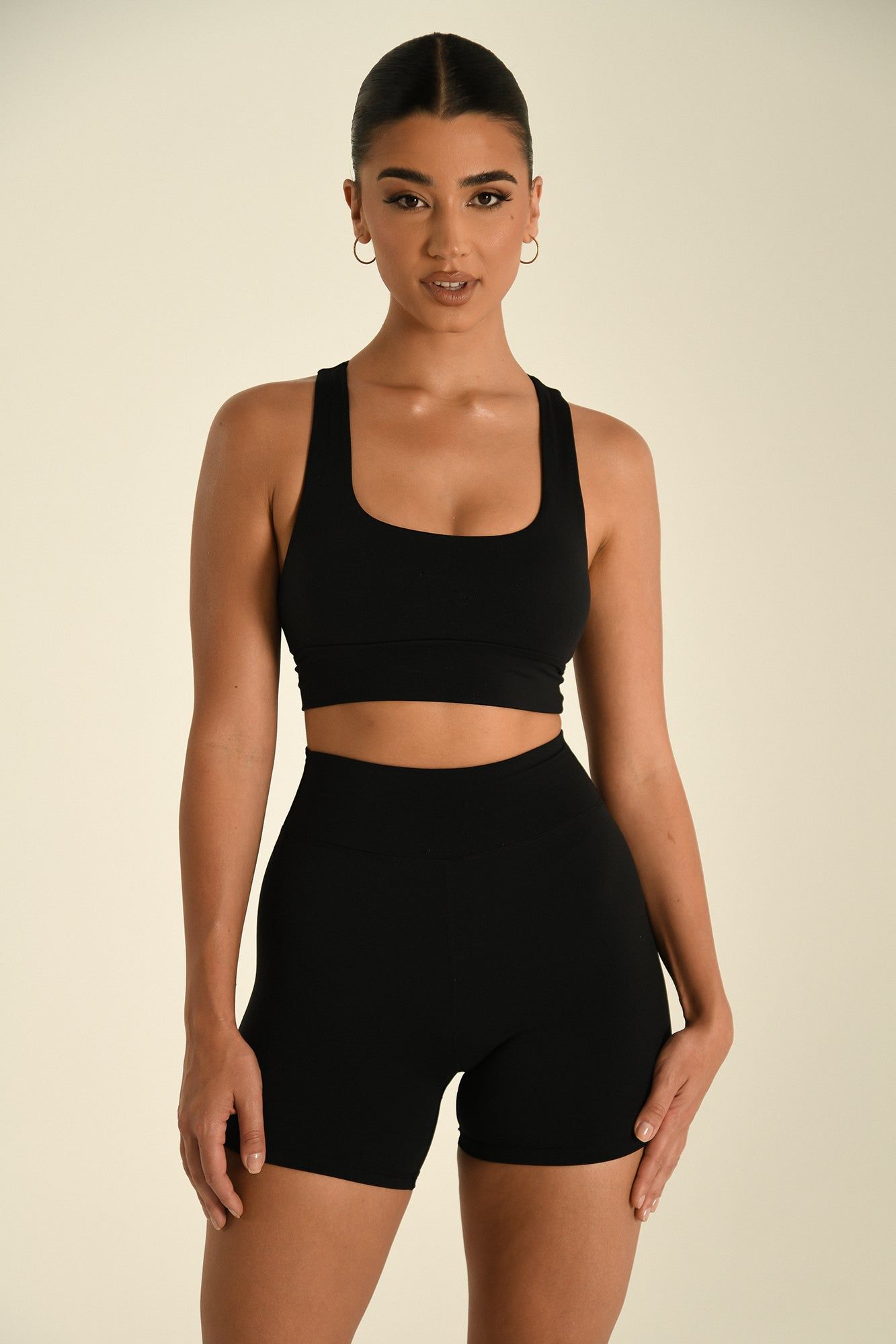 Thea Racerback Crop Top - Black sold by Meshki