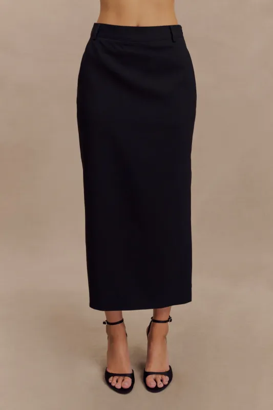 Ambrose Maxi Skirt - Black sold by Meshki