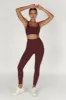 Elise V Back Cami Crop Top - Mahogany sold by Meshki